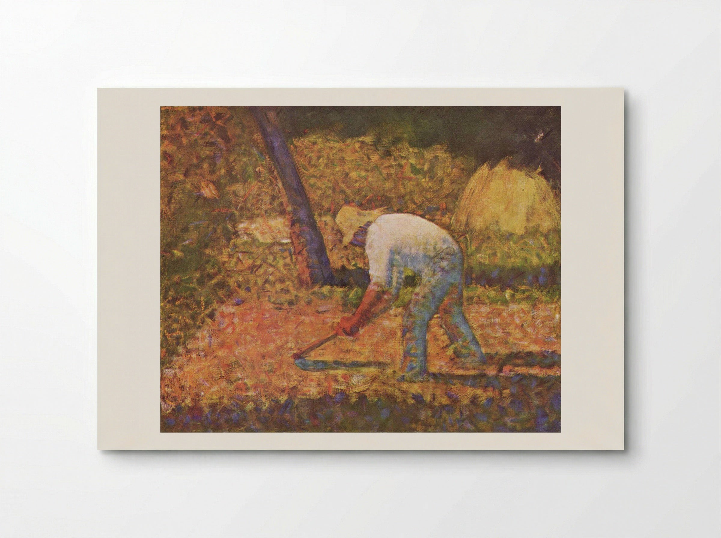 Peasant with Hoe - Camille Pissarro - Poster