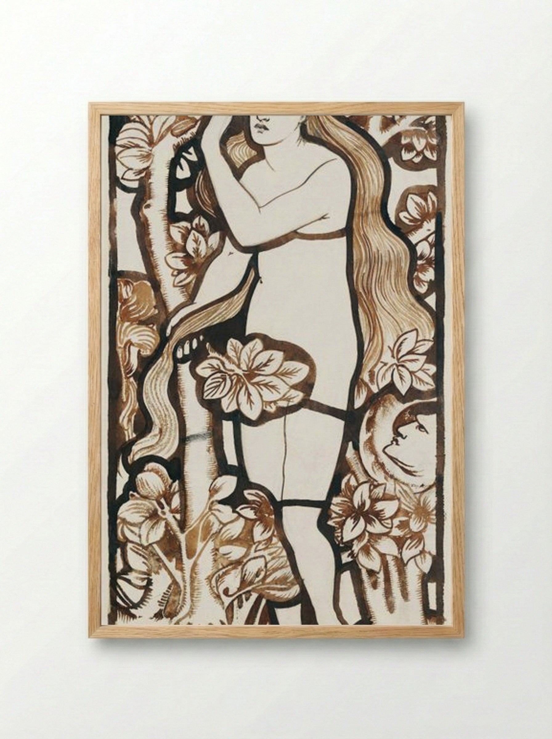 Eve - Edward Burne-Jones - Framed Print Wood