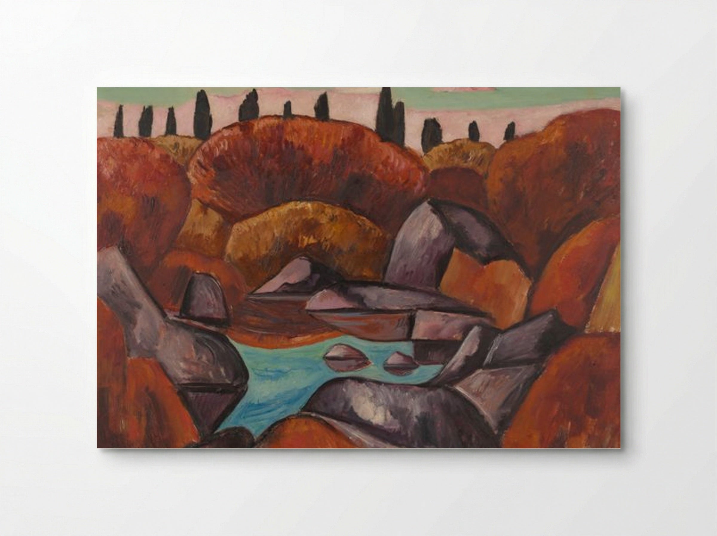 Flaming Pool, Dogtown - Marsden Hartley - Poster