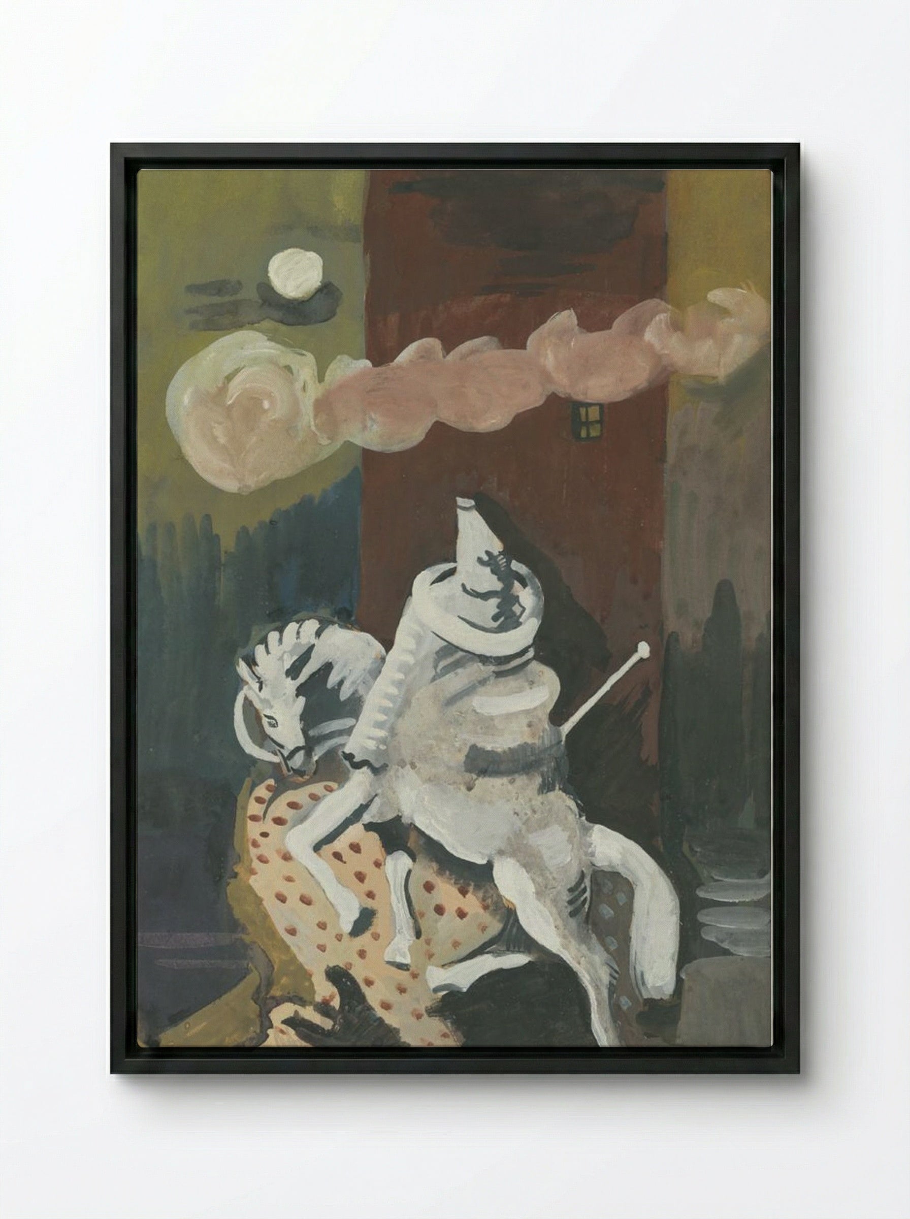 At Night - Cyprián Majerník - Framed Canvas Black