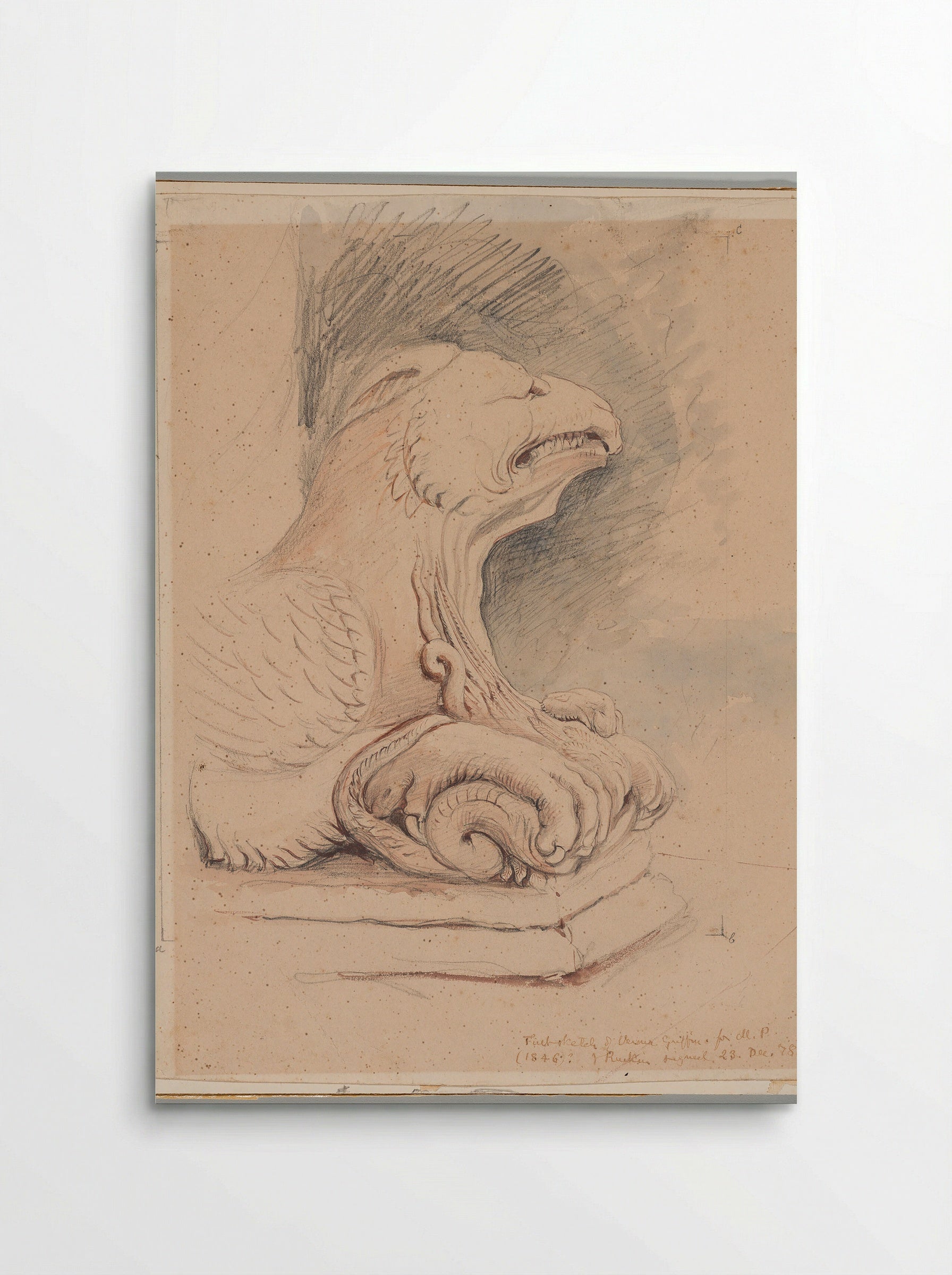 First Sketch of Verona Griffin - John Ruskin - Poster