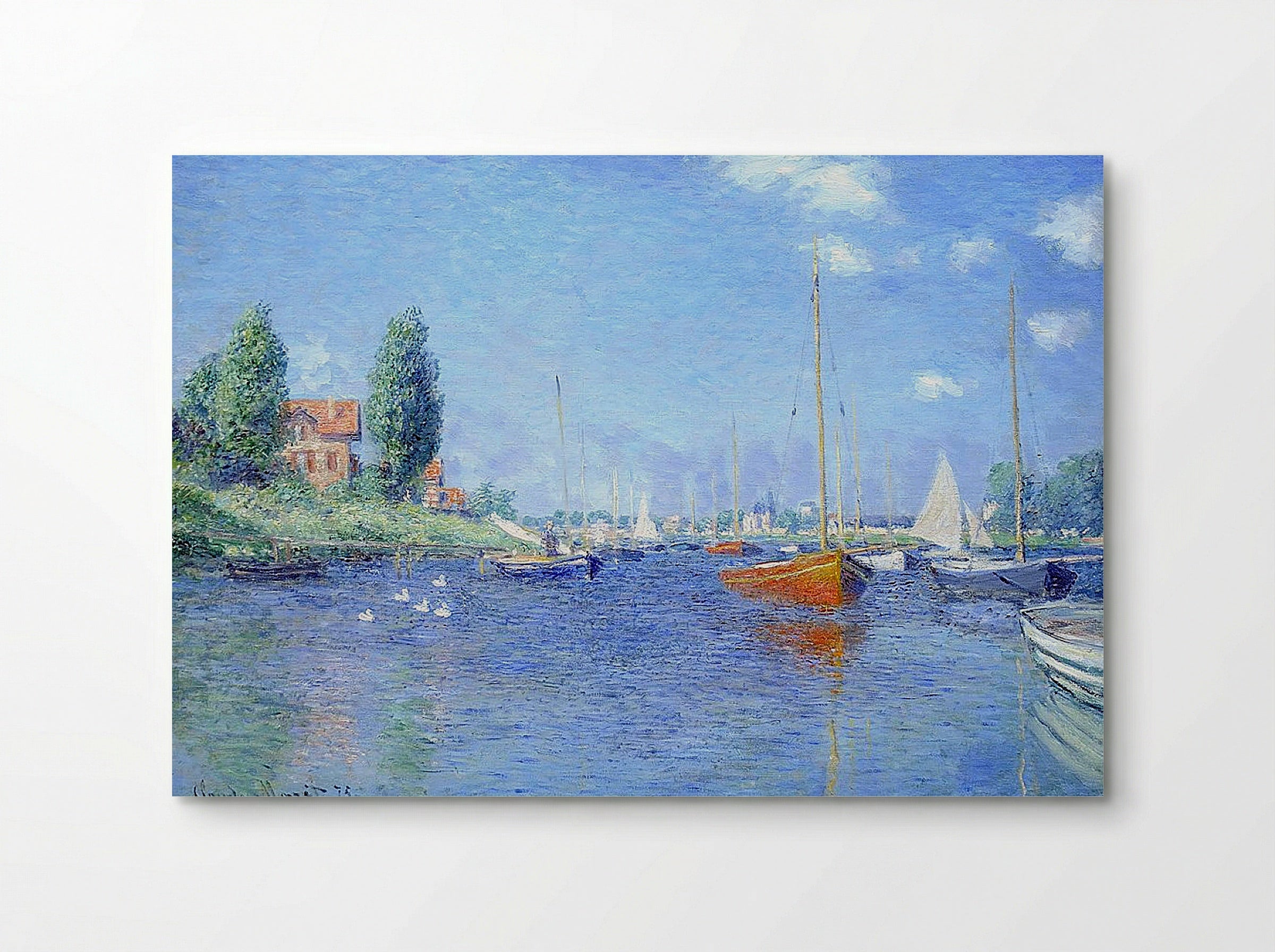 Red Boats, Argenteuil - Claude Monet - Poster