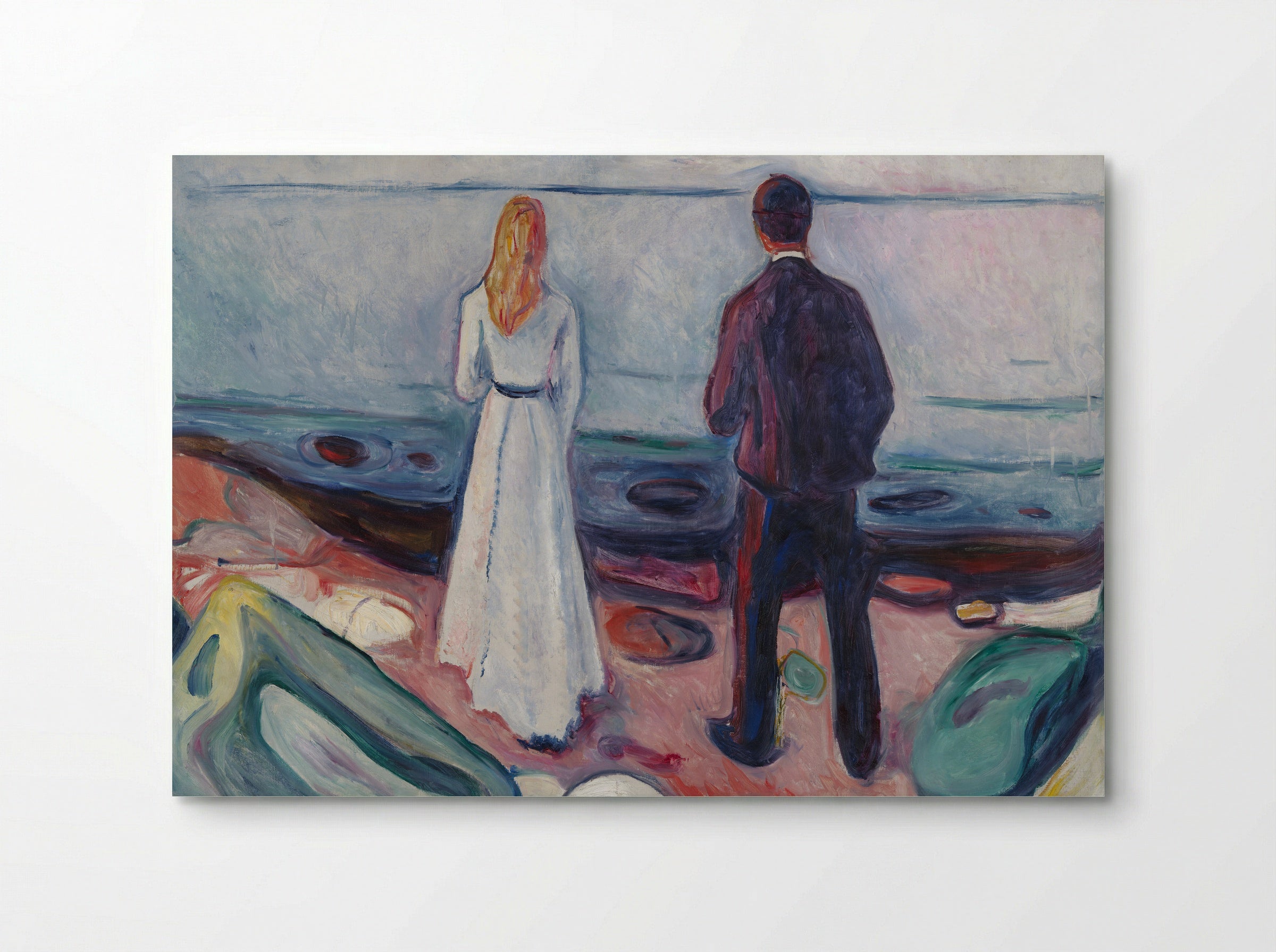Two Human Beings (The Lonely Ones) - Edvard Munch - Poster