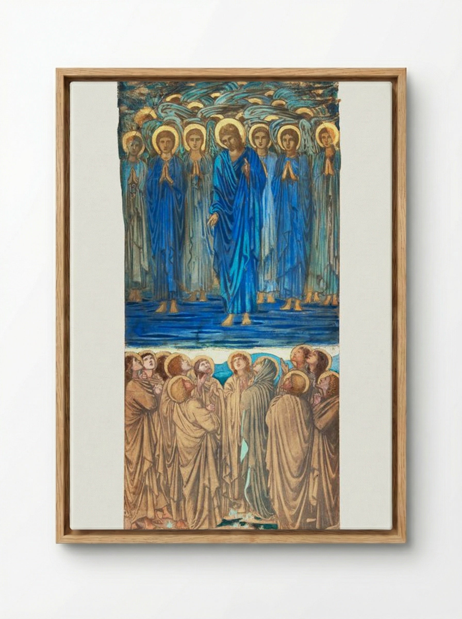 Study for 'The Ascension of Christ' - Edward Burne-Jones - Framed Canvas Wood