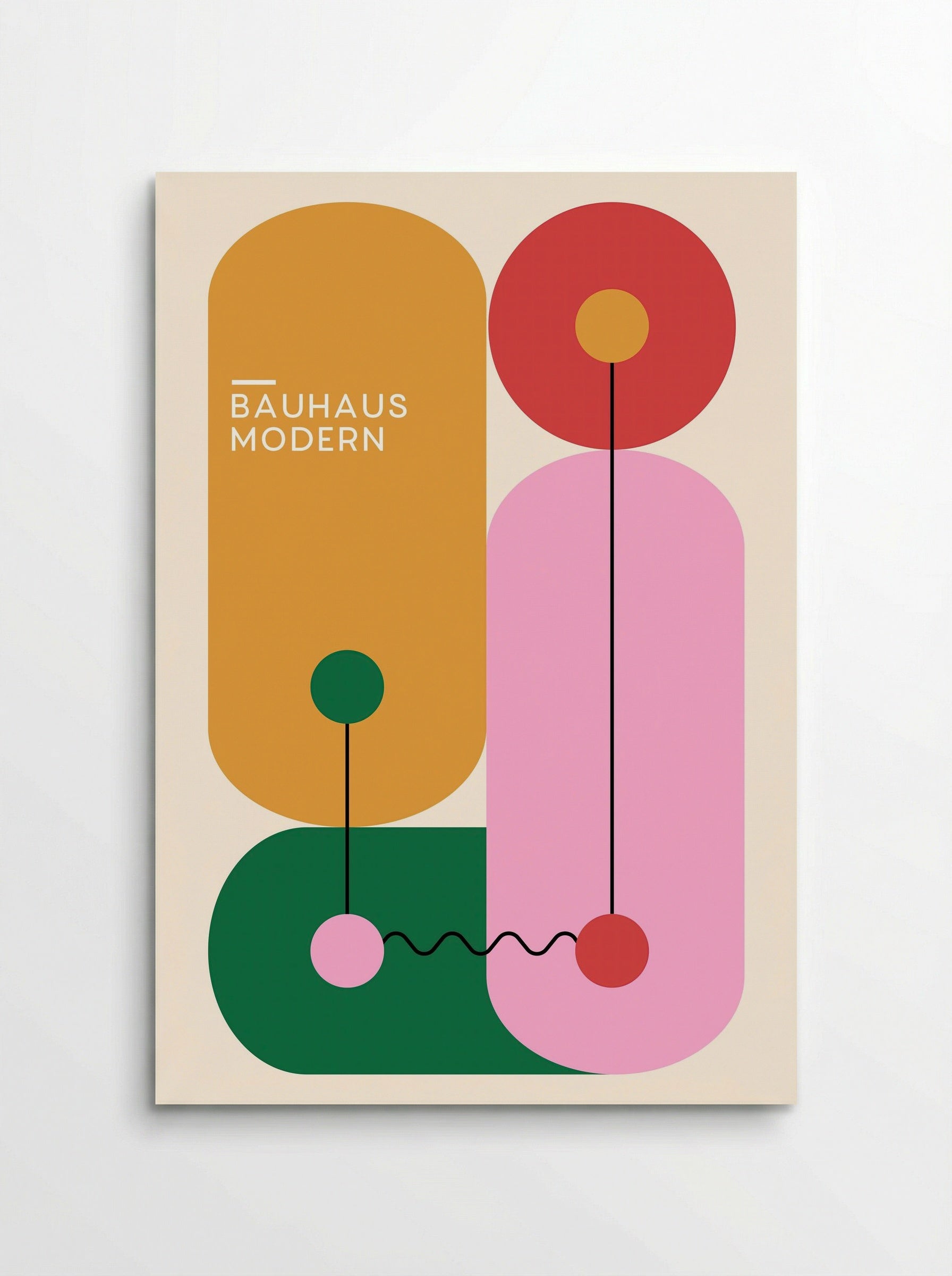 Bauhaus Modern Composition – Primary Abstract - Poster