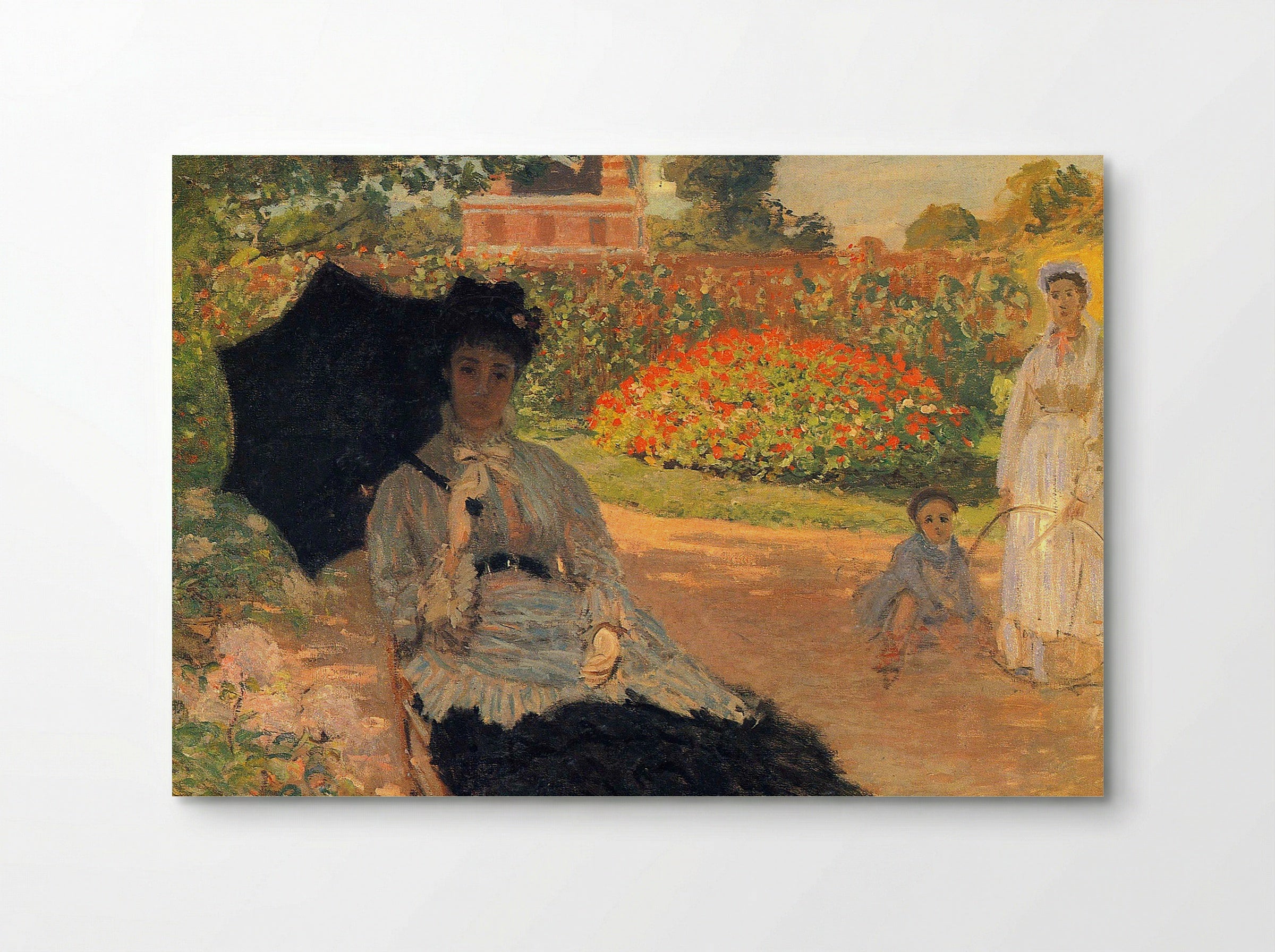 Camille Monet in the Garden at Argenteuil - Claude Monet - Poster