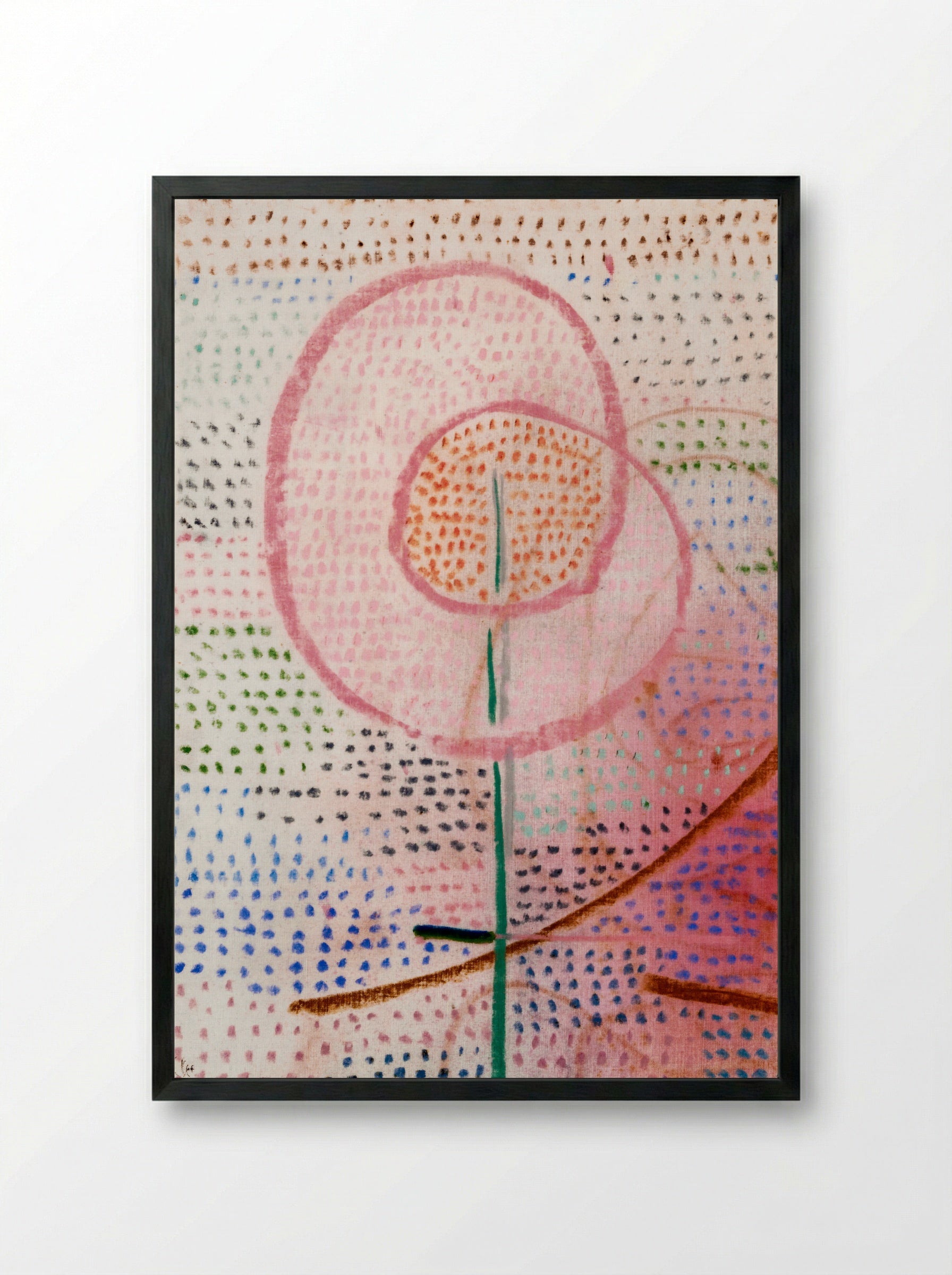 Blossoming - Paul Klee - Framed Print Black