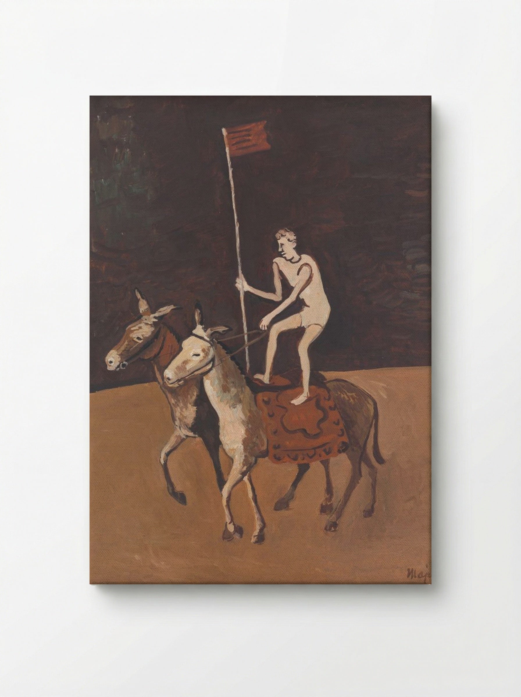 Circus Performer on Horses - Cyprián Majerník - Canvas