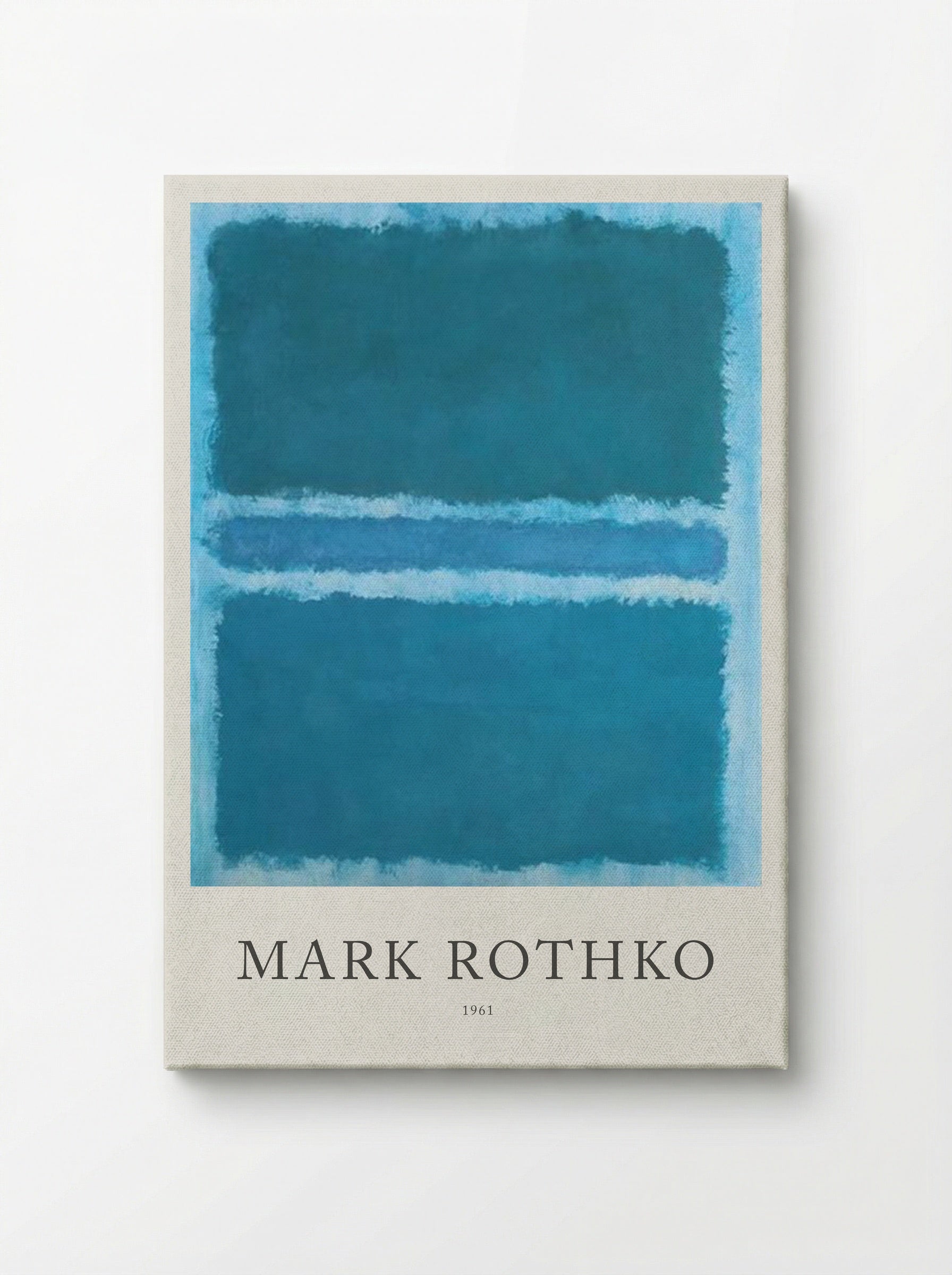 Untitled (Blue, Teal and Light Blue) - Mark Rothko - Canvas