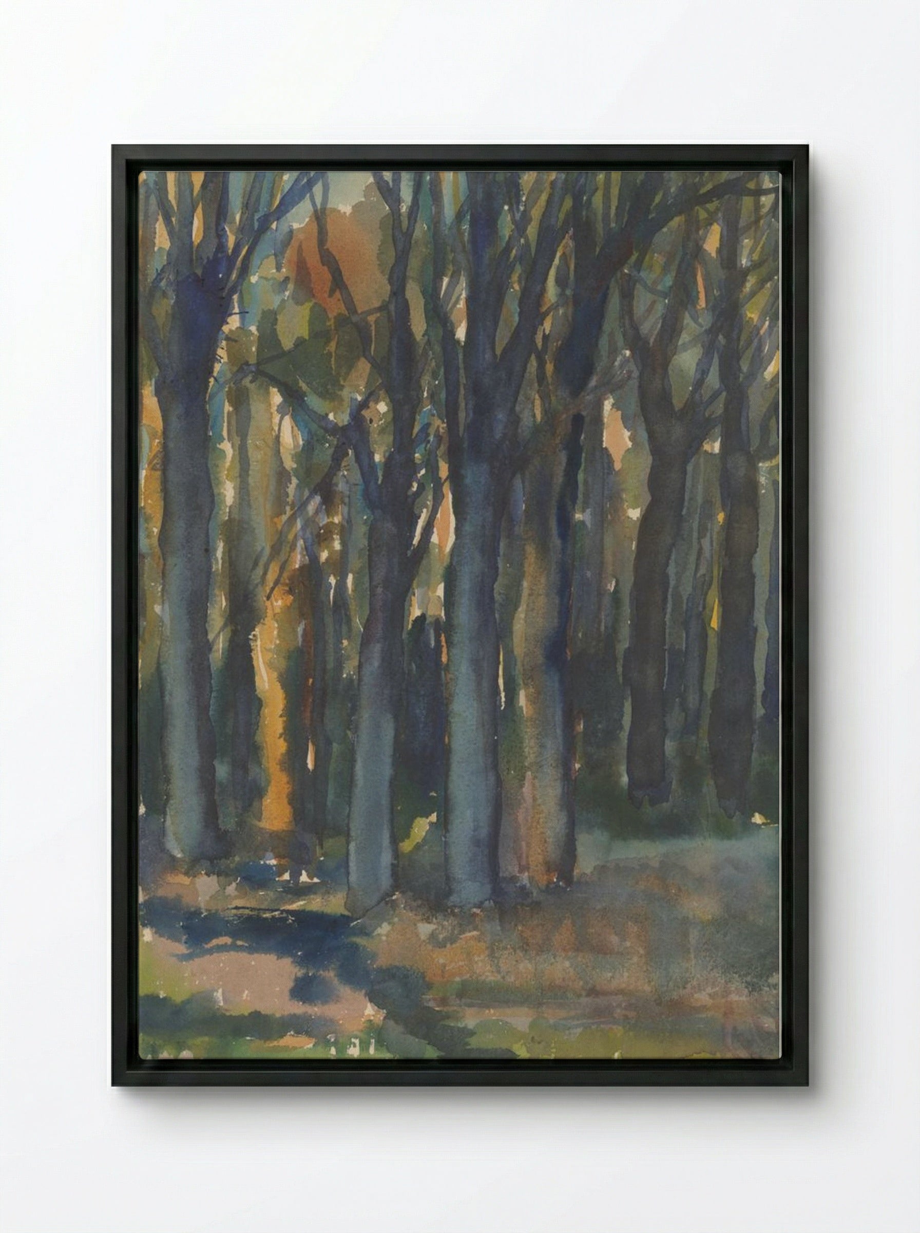Forest - Zolo Palugyay - Framed Canvas Black