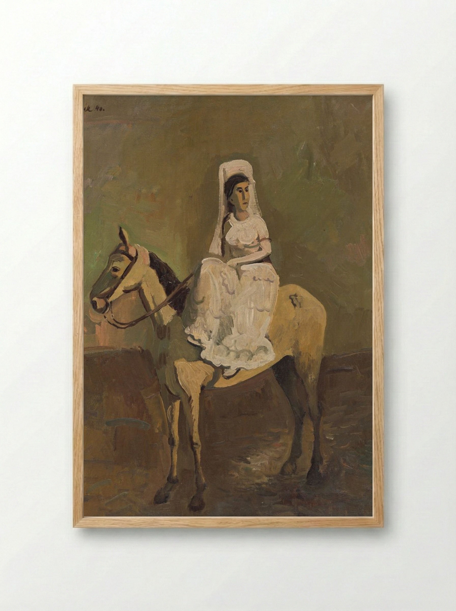 Equestrian - Cyprián Majerník - Framed Print Wood