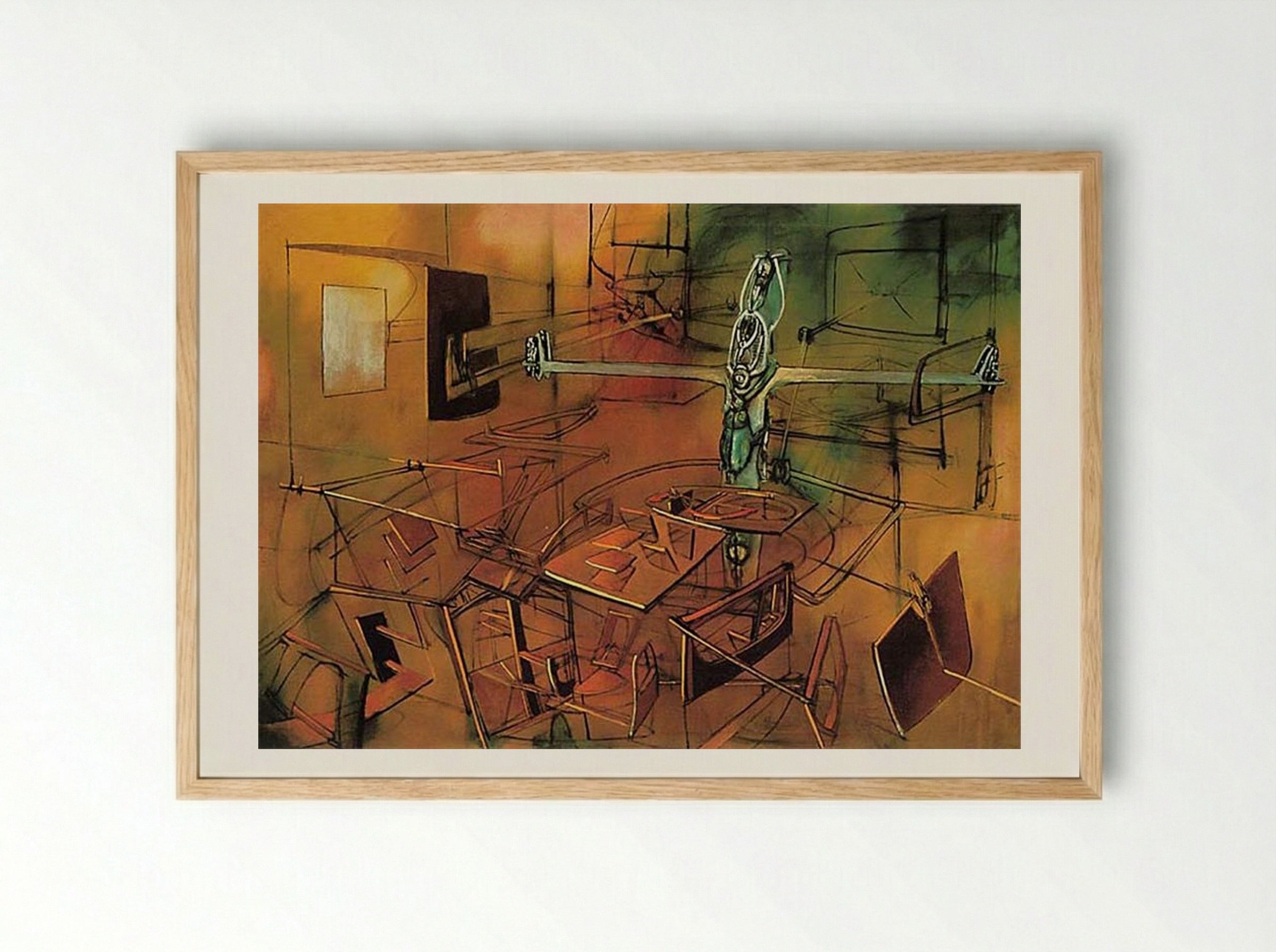 A Grave Situation - Roberto Matta - Framed Print Wood
