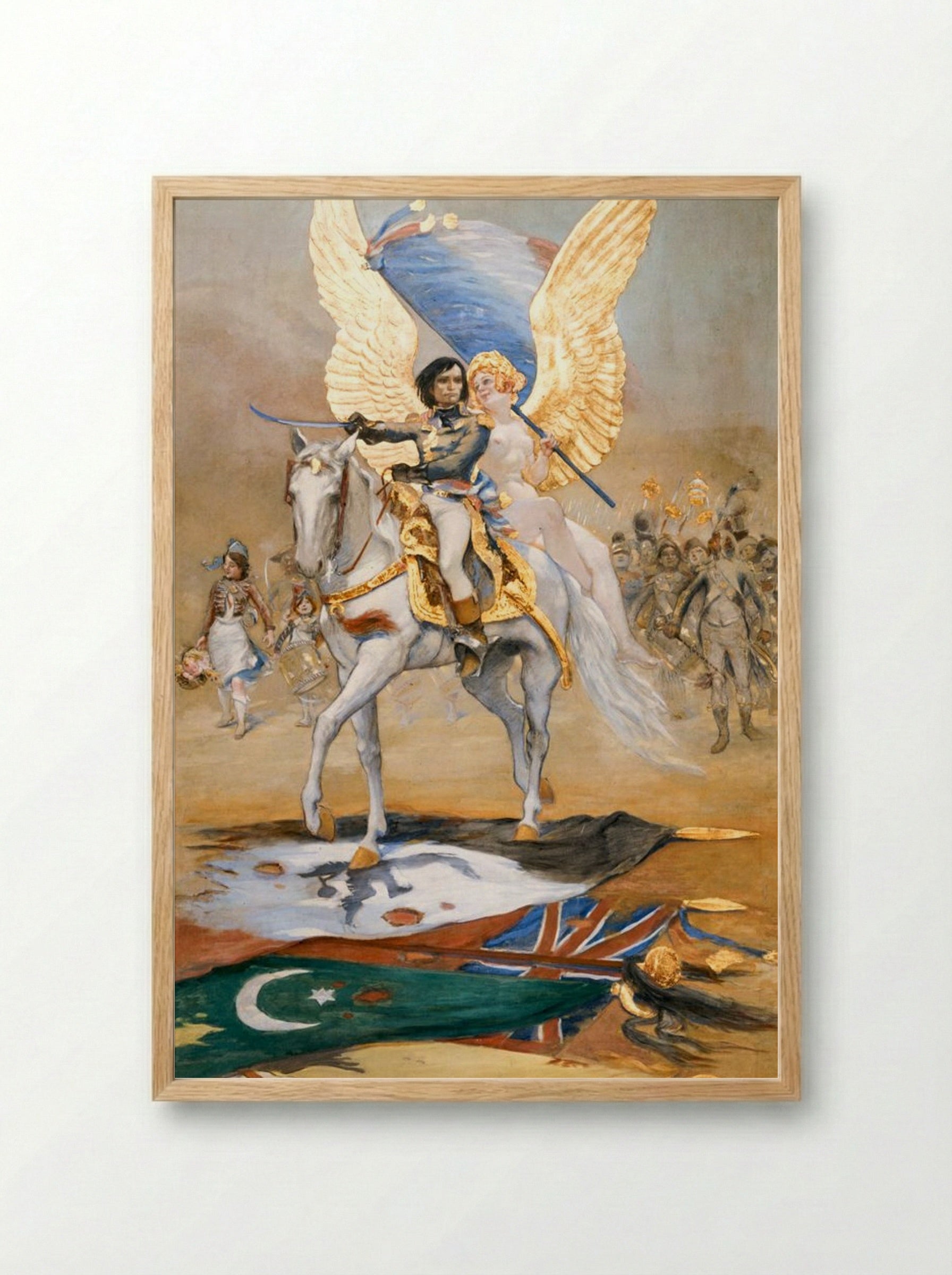 A. Bonaparte - Adolphe Willette - Framed Print Wood