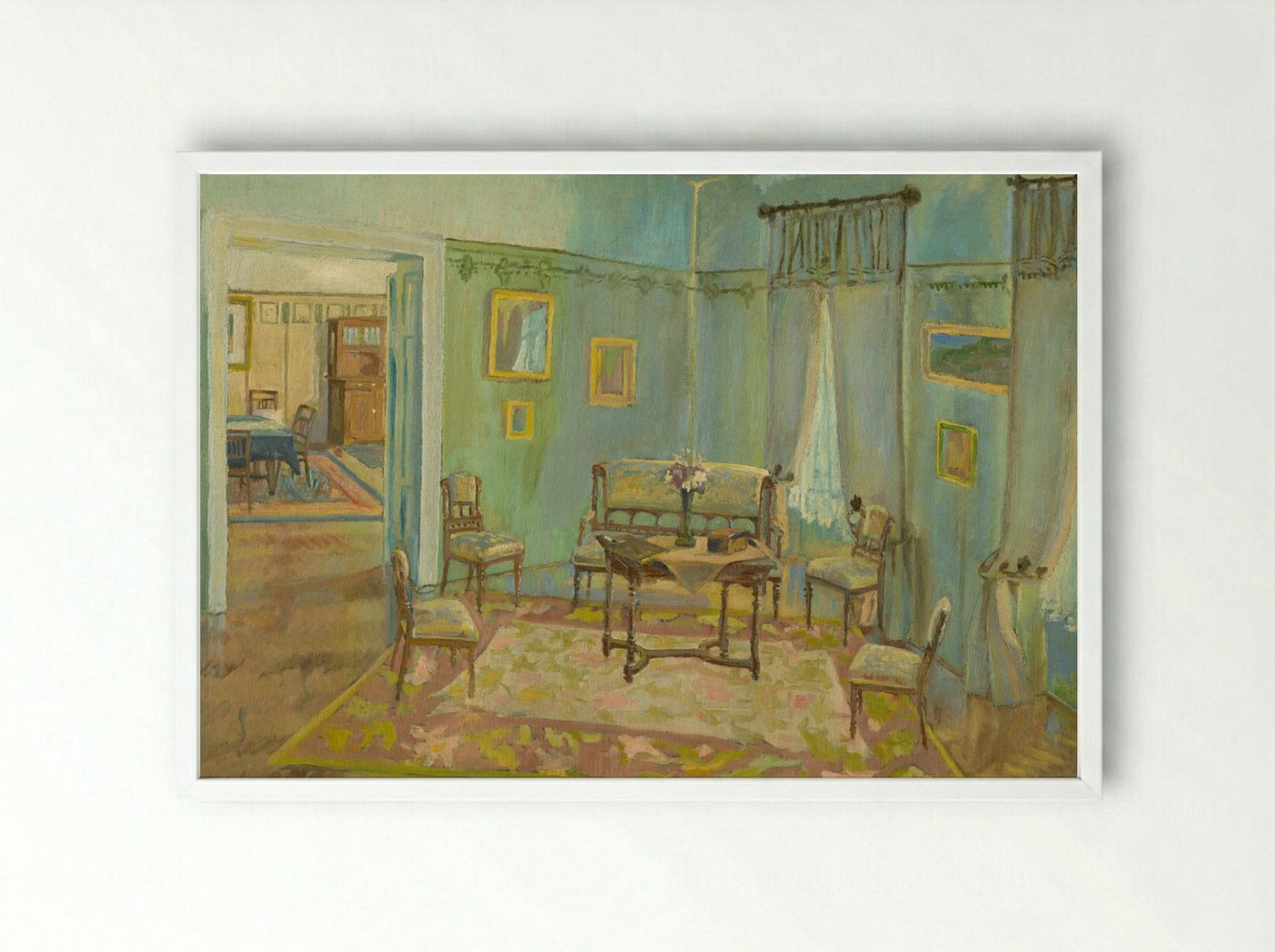 Room Interior - Konstantin Bauer - Framed Print White