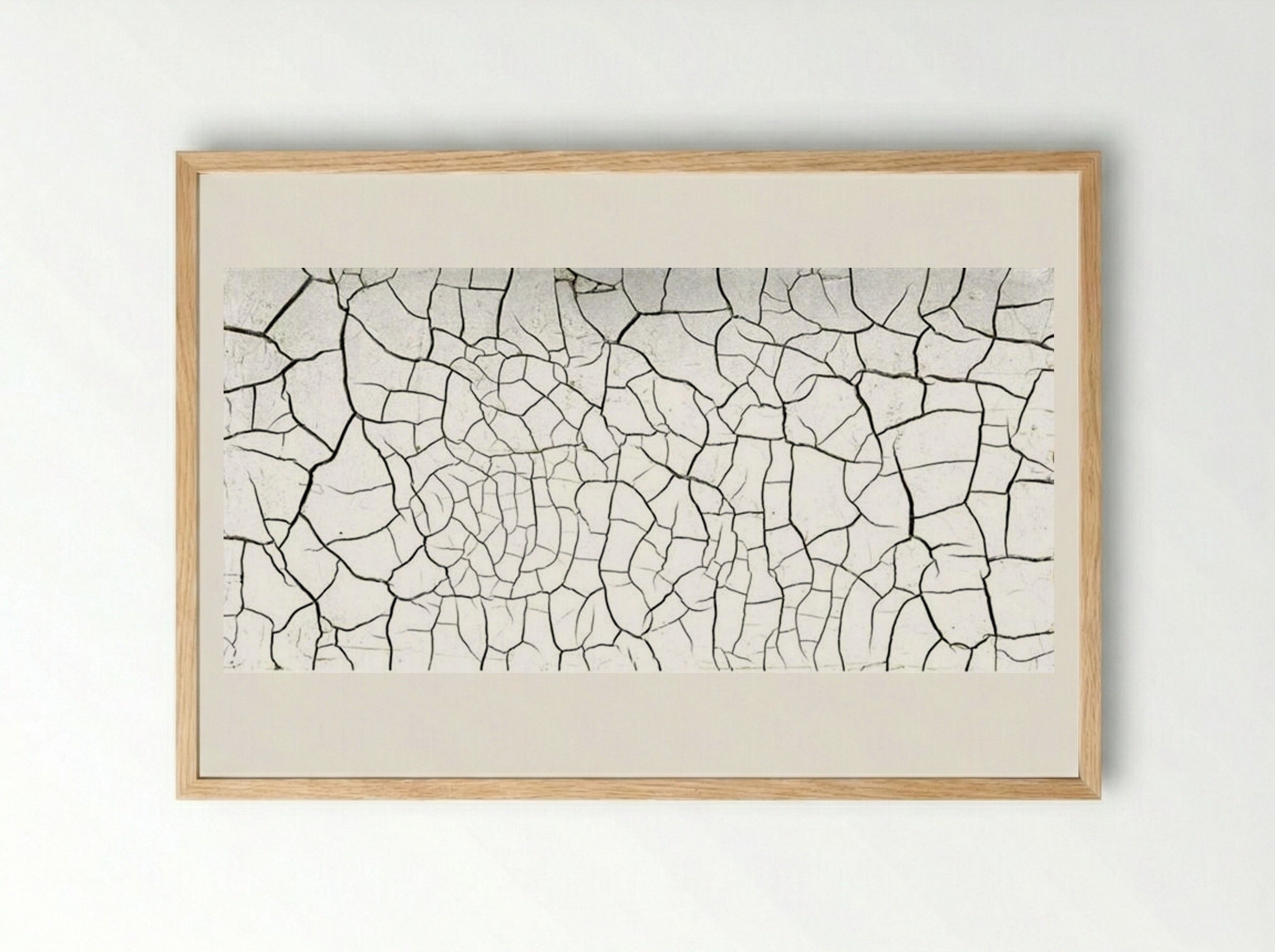 White Cretto - Alberto Burri - Framed Print Wood