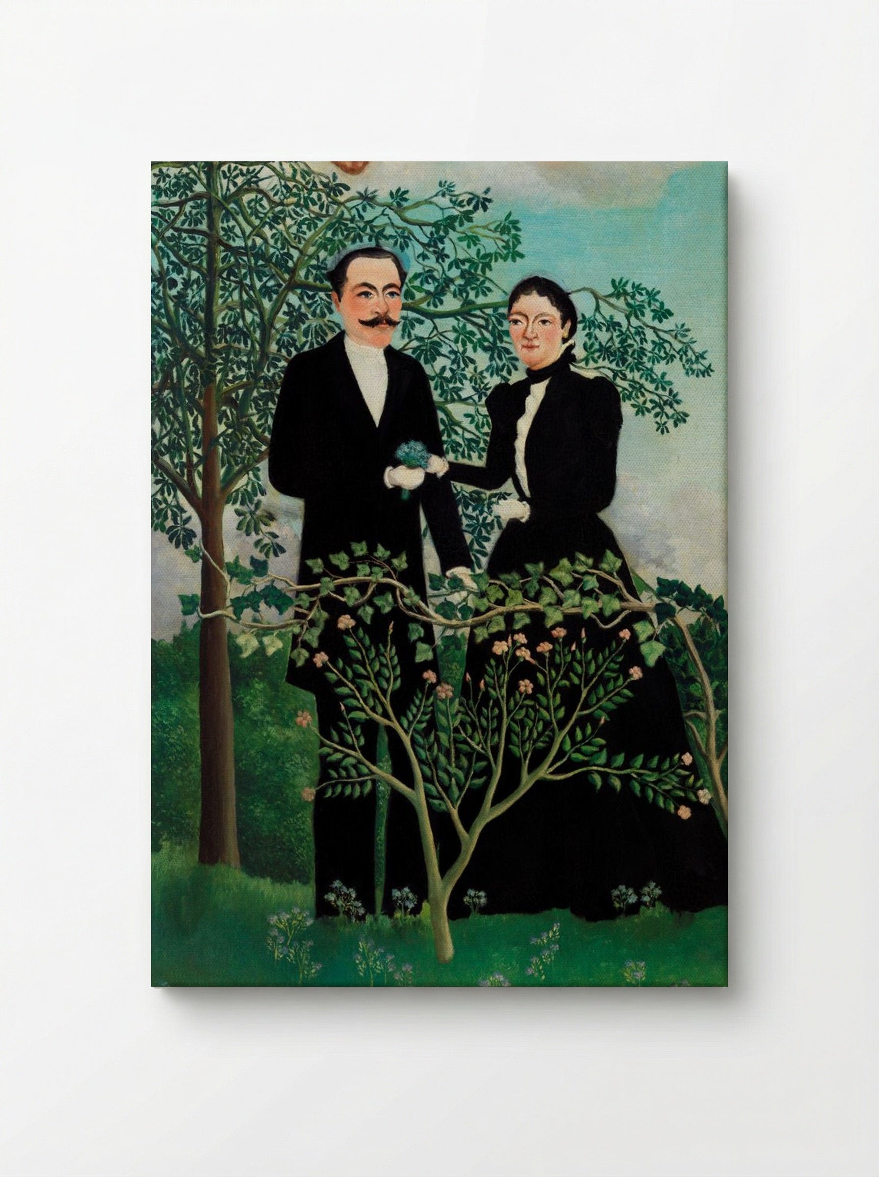 The Past and the Present, or Philosophical Thought - Henri Rousseau - Canvas