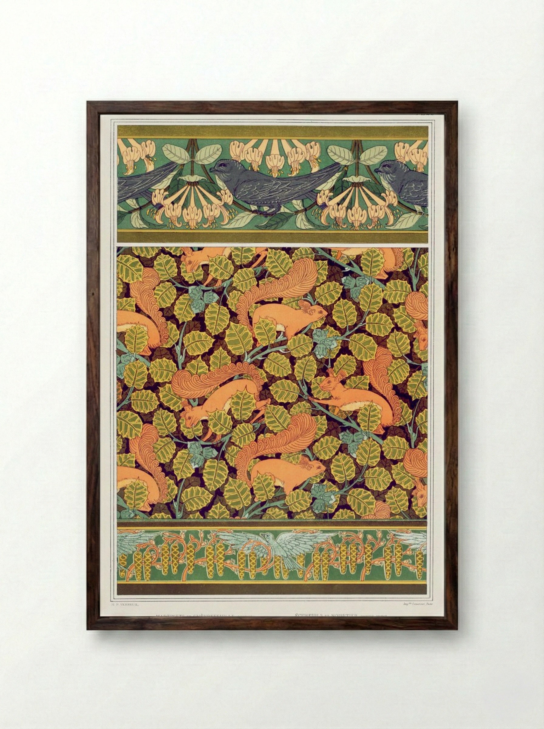 L'Animal dans la Décoration, Plate 22 - Maurice Pillard Verneuil - Framed Print Dark Wood