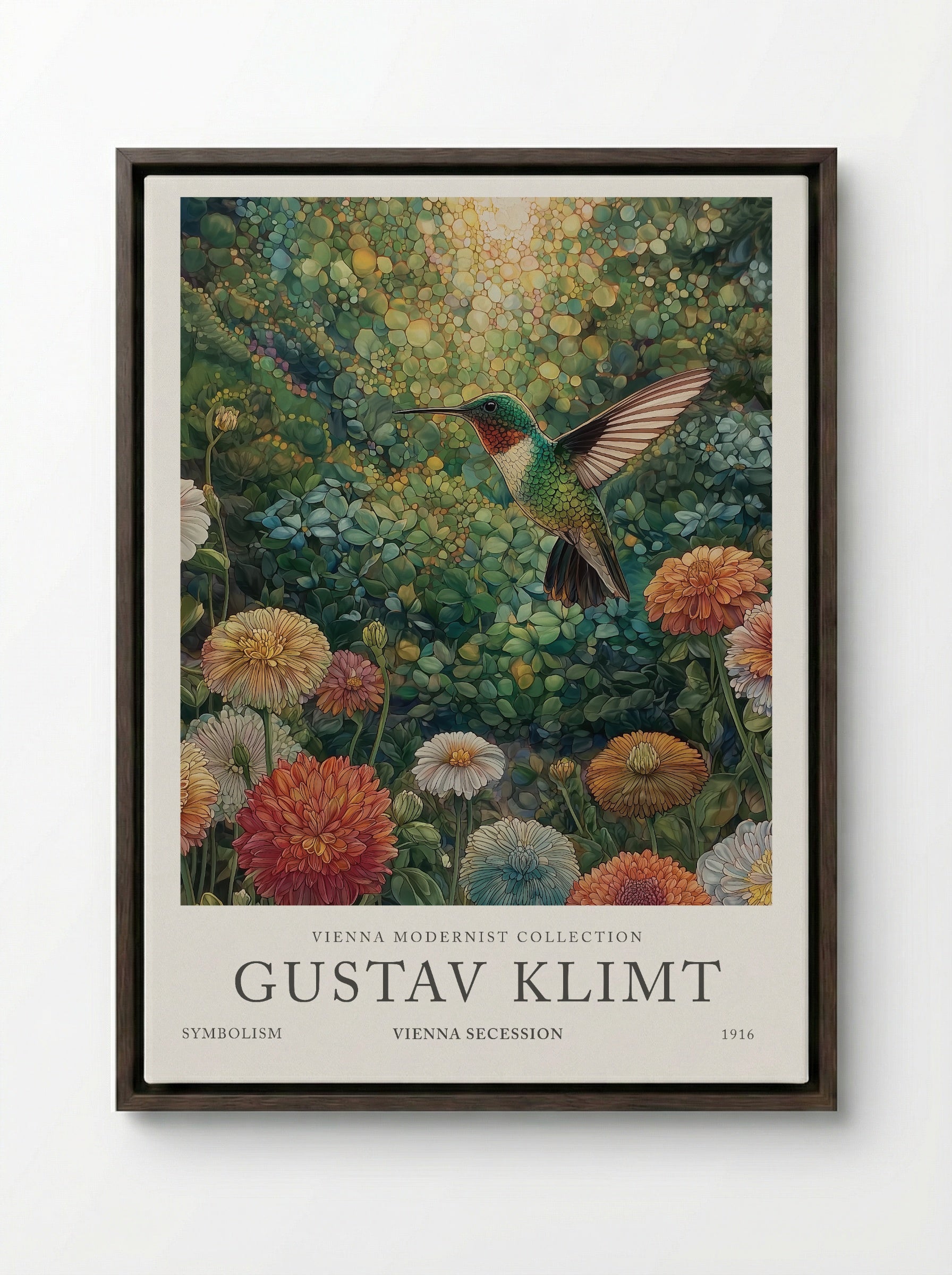 Hummingbird Garden - Gustav Klimt