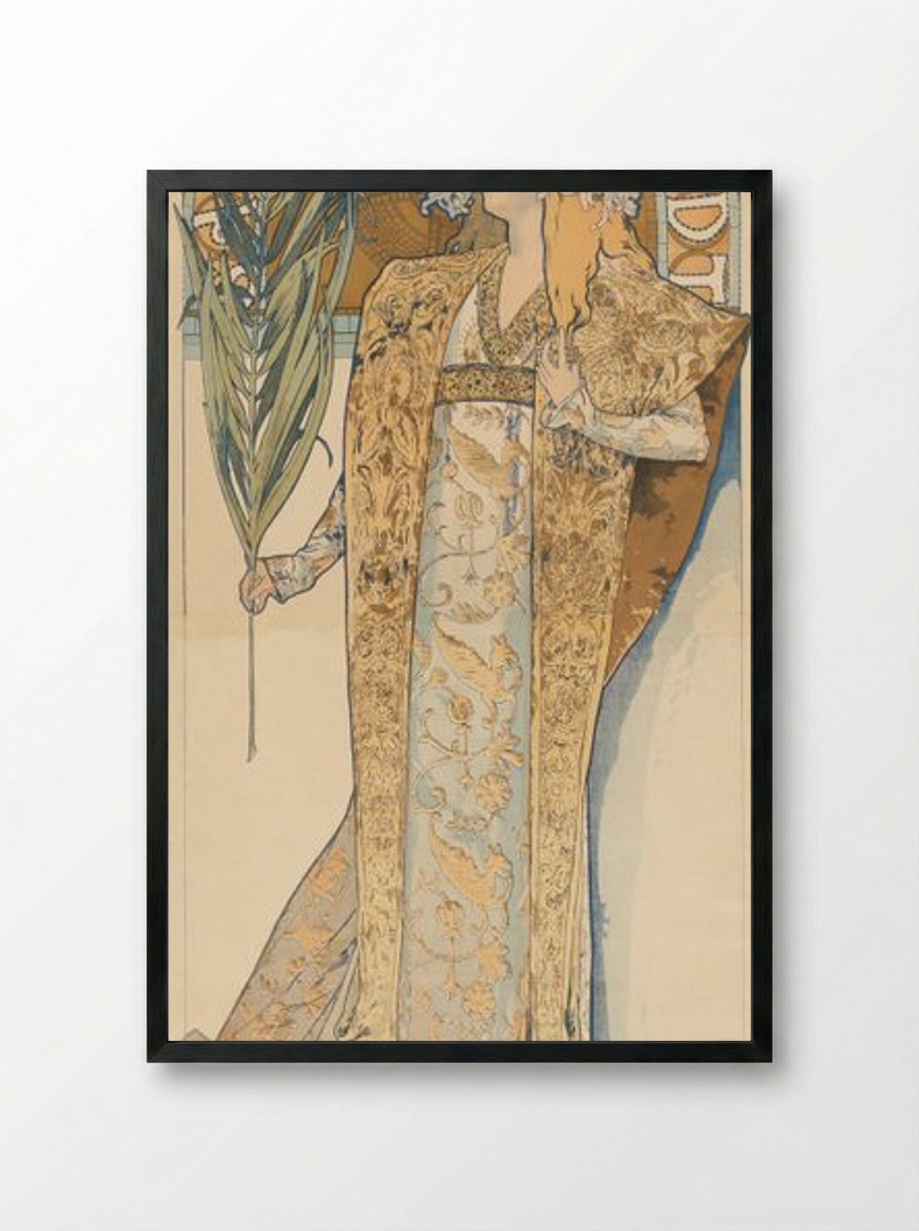 Gismonda - Alphonse Mucha - Framed Print Black