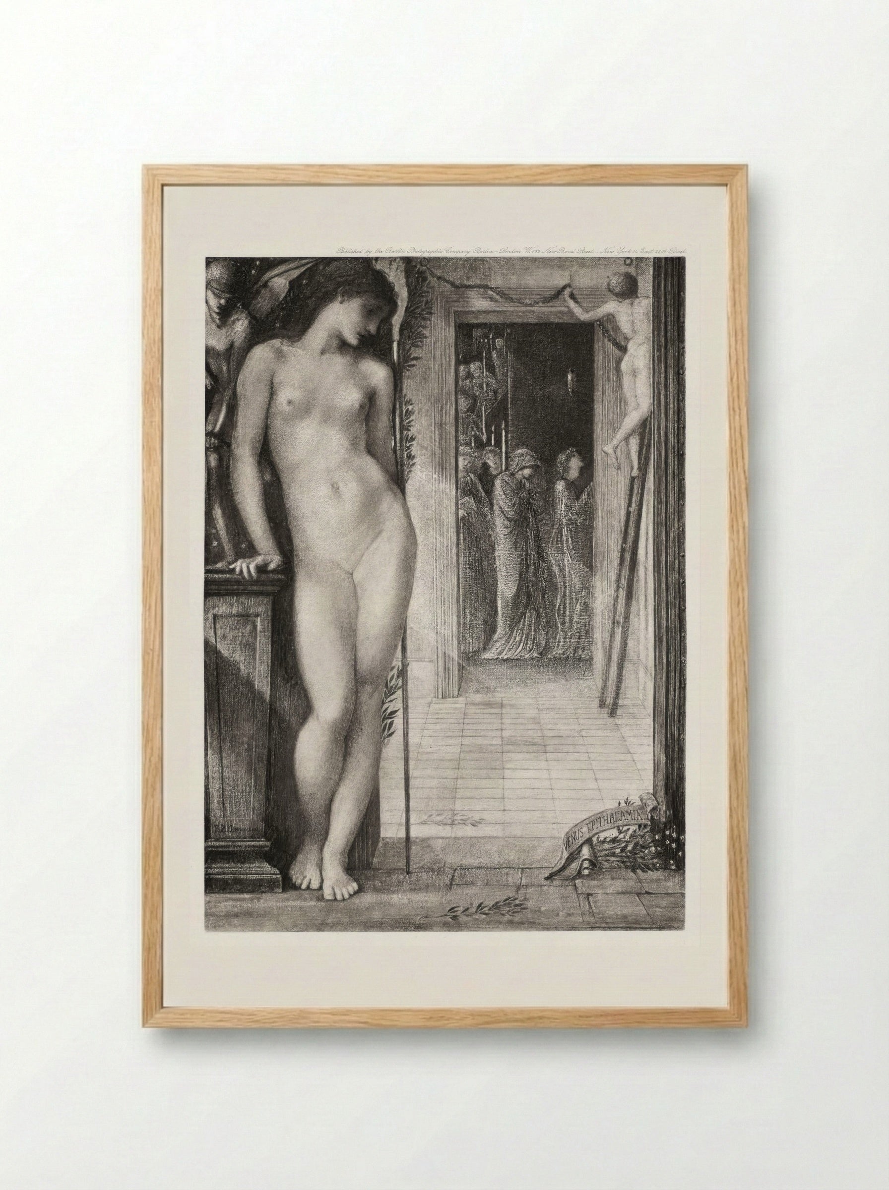 Venus Epithalamia - Edward Burne-Jones - Framed Print Wood