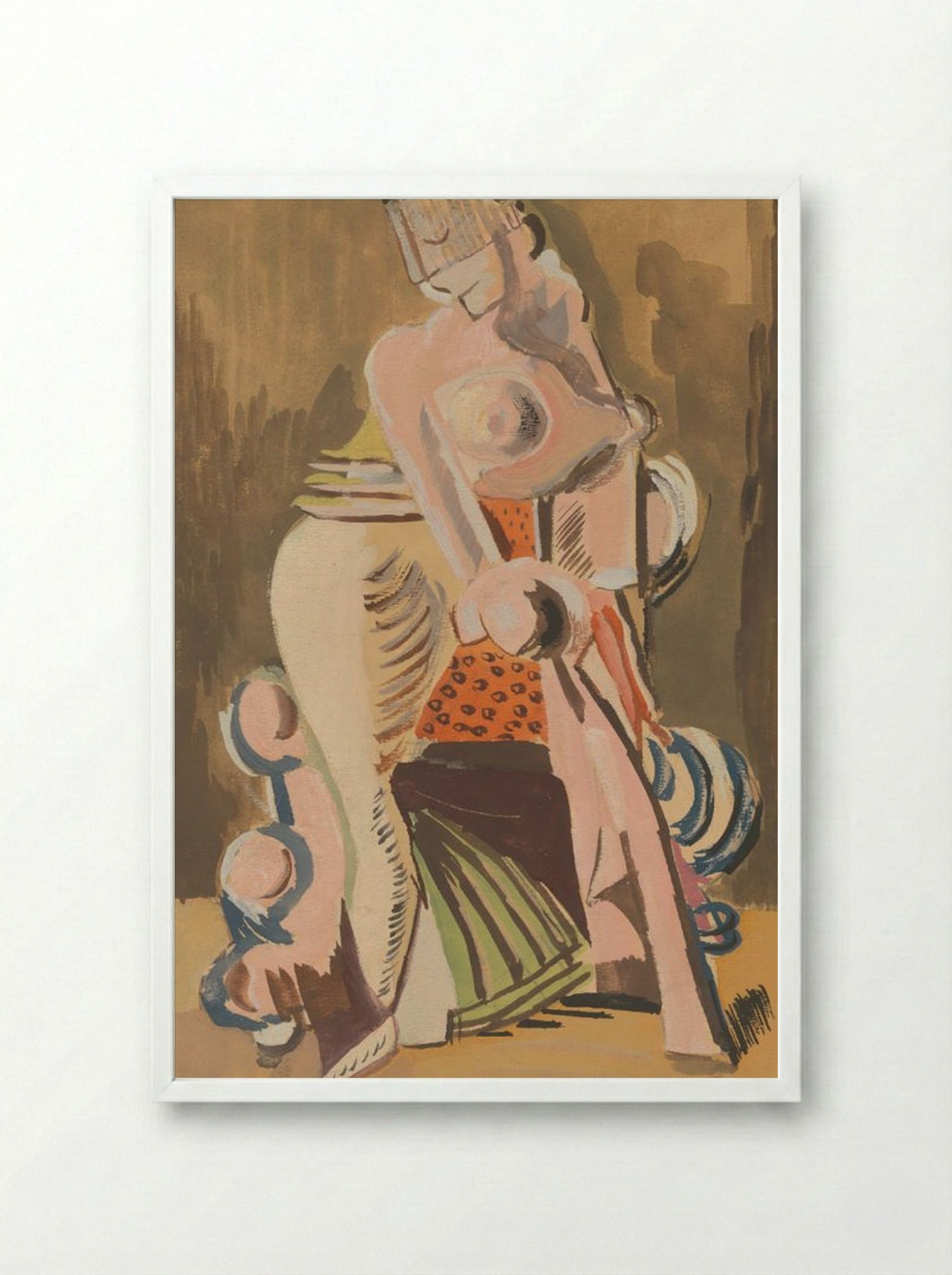 The Widow - Cyprián Majerník - Framed Print White