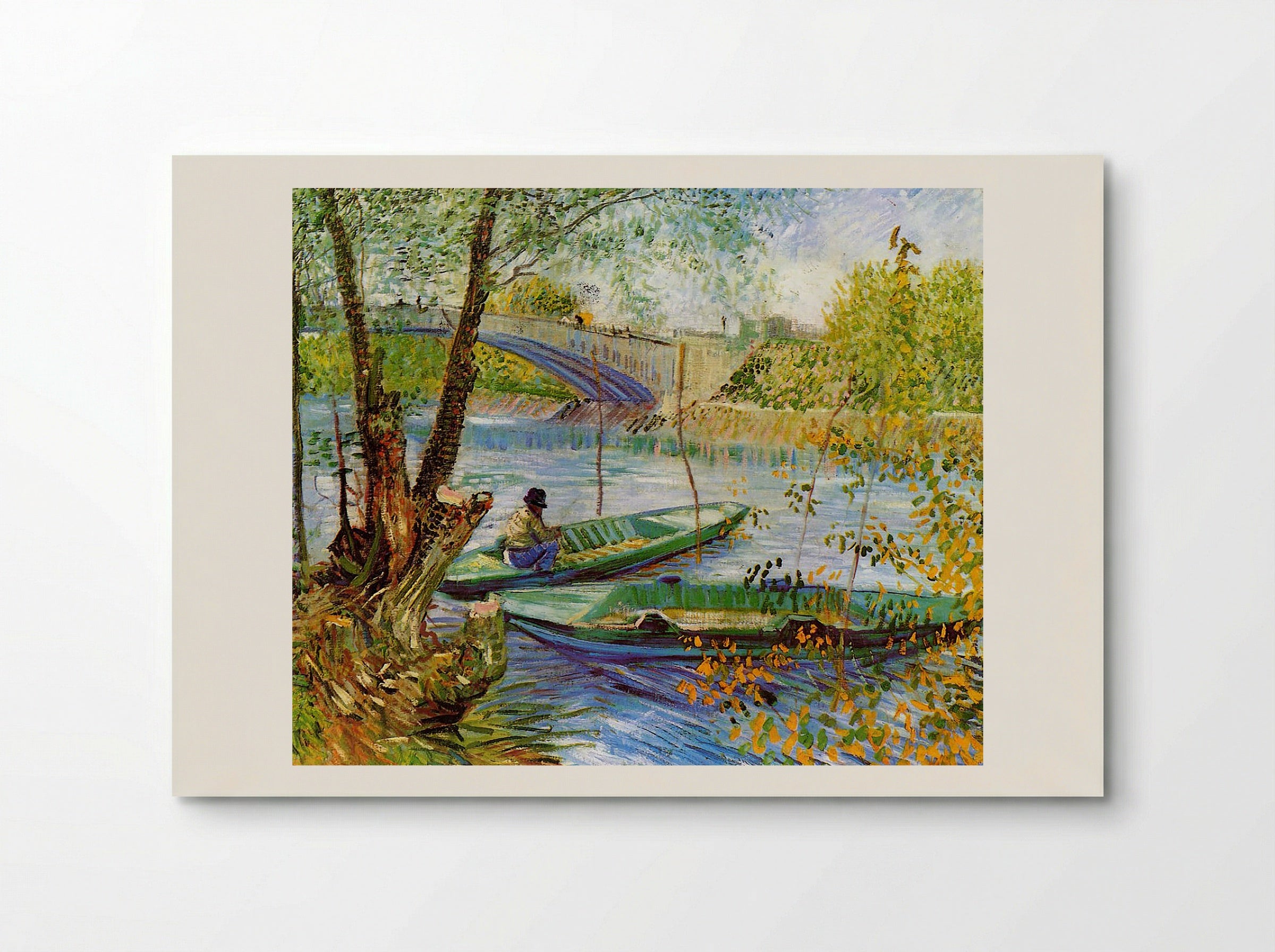 Fishing in Spring, The Bridge at Asnières - Vincent van Gogh - Poster