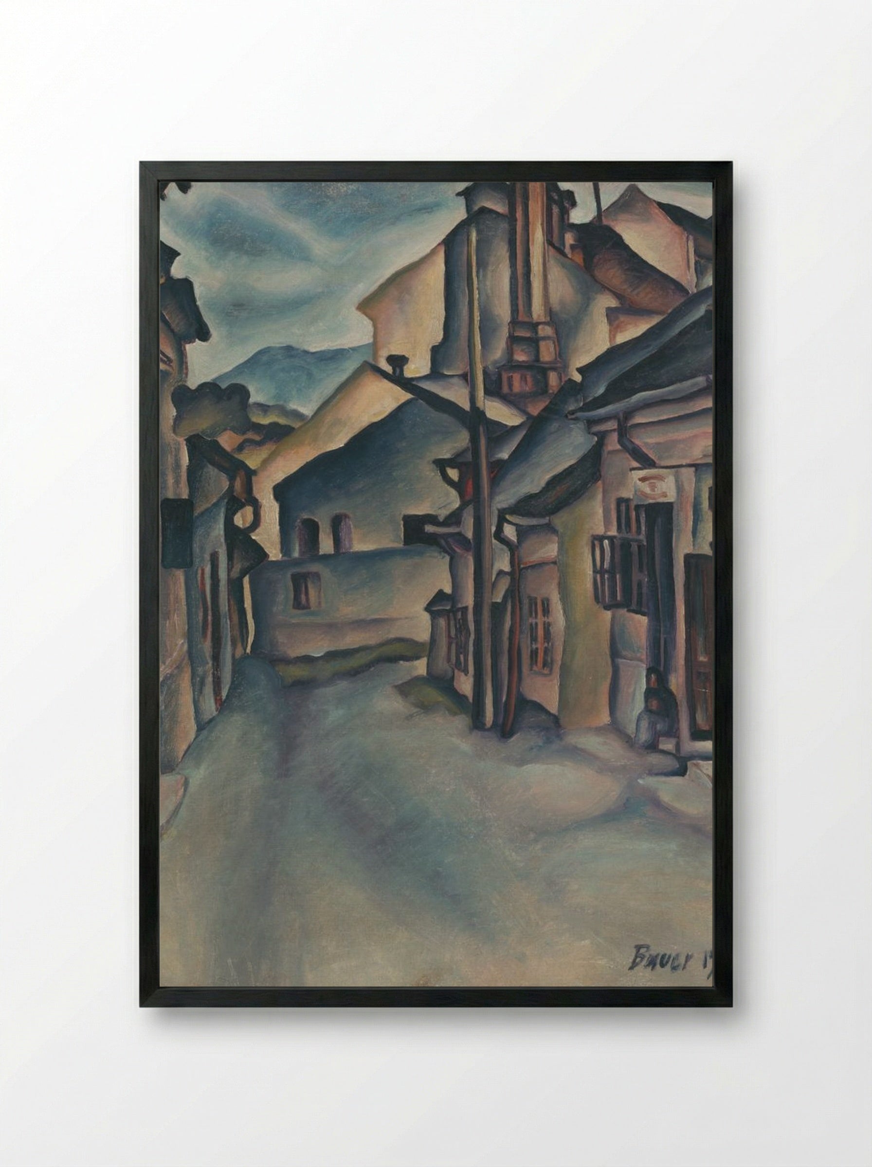 Alley - Konstantin Bauer - Framed Print Black