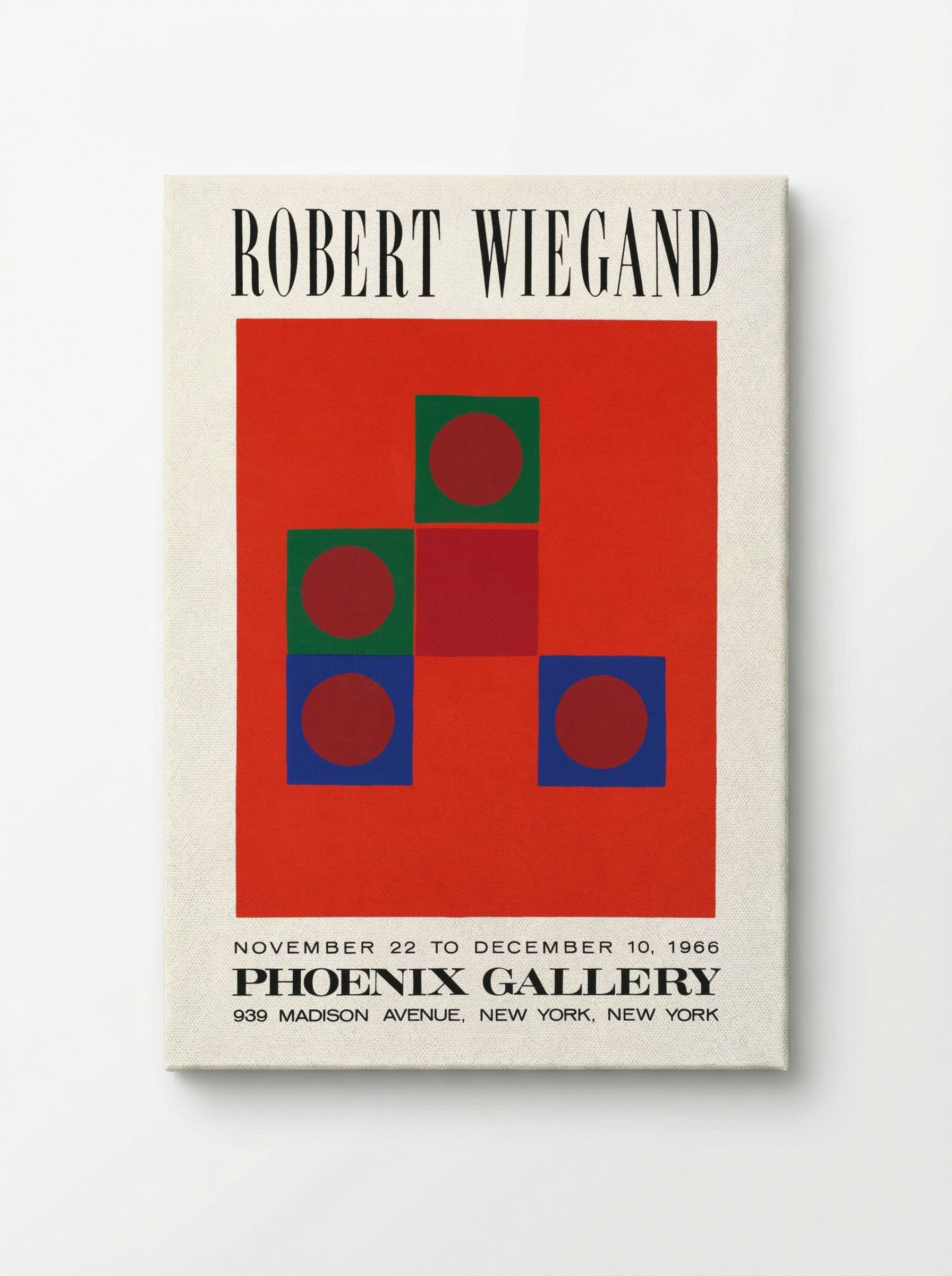 Phoenix Gallery Exhibition Poster - Robert Wiegand - Canvas
