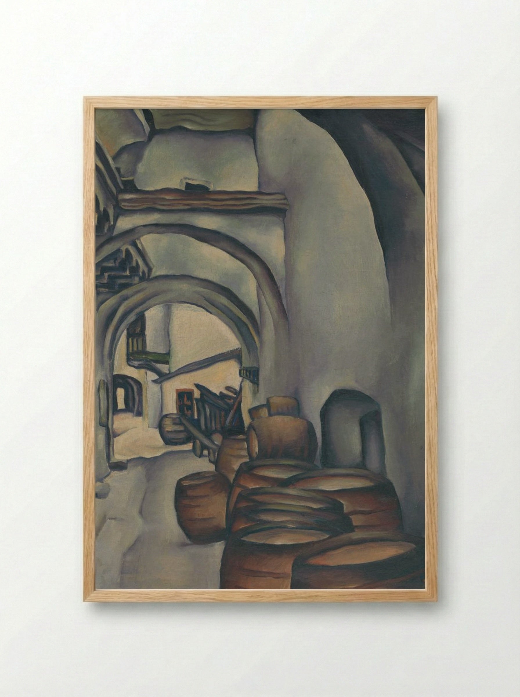 Kositsky Yard - Konstantin Bauer - Framed Print Wood