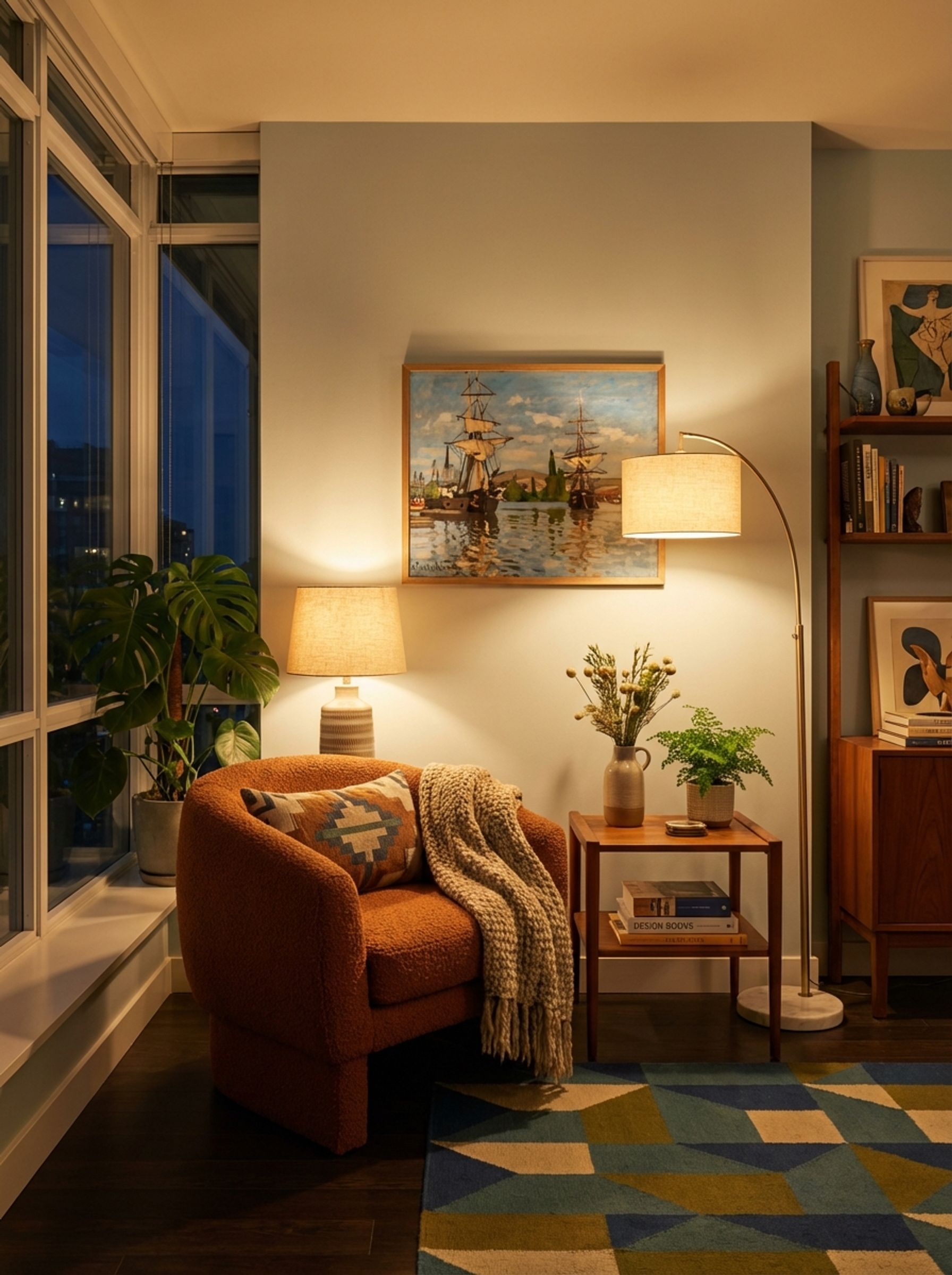 Ships Riding on the Seine at Rouen - Claude Monet - Lifestyle