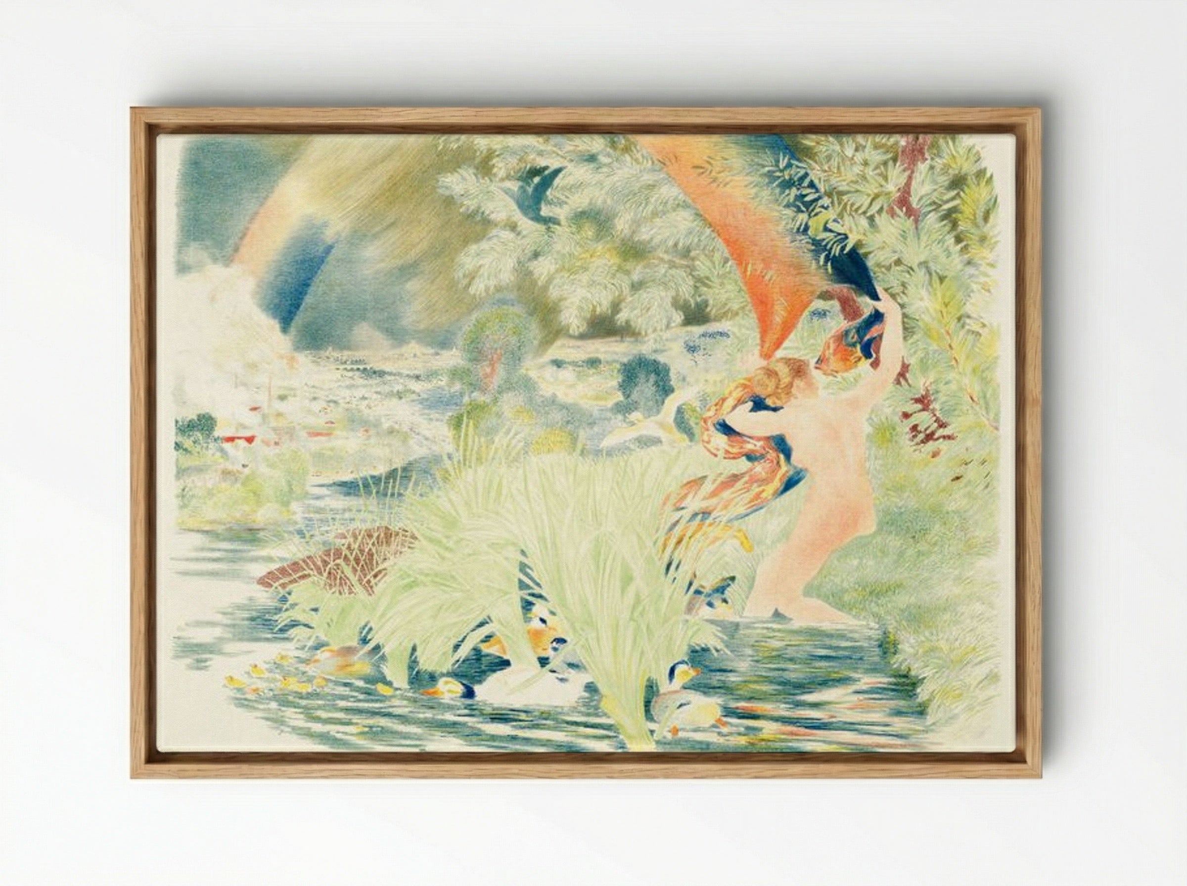 The Rainbow - Félix Bracquemond - Framed Canvas Wood