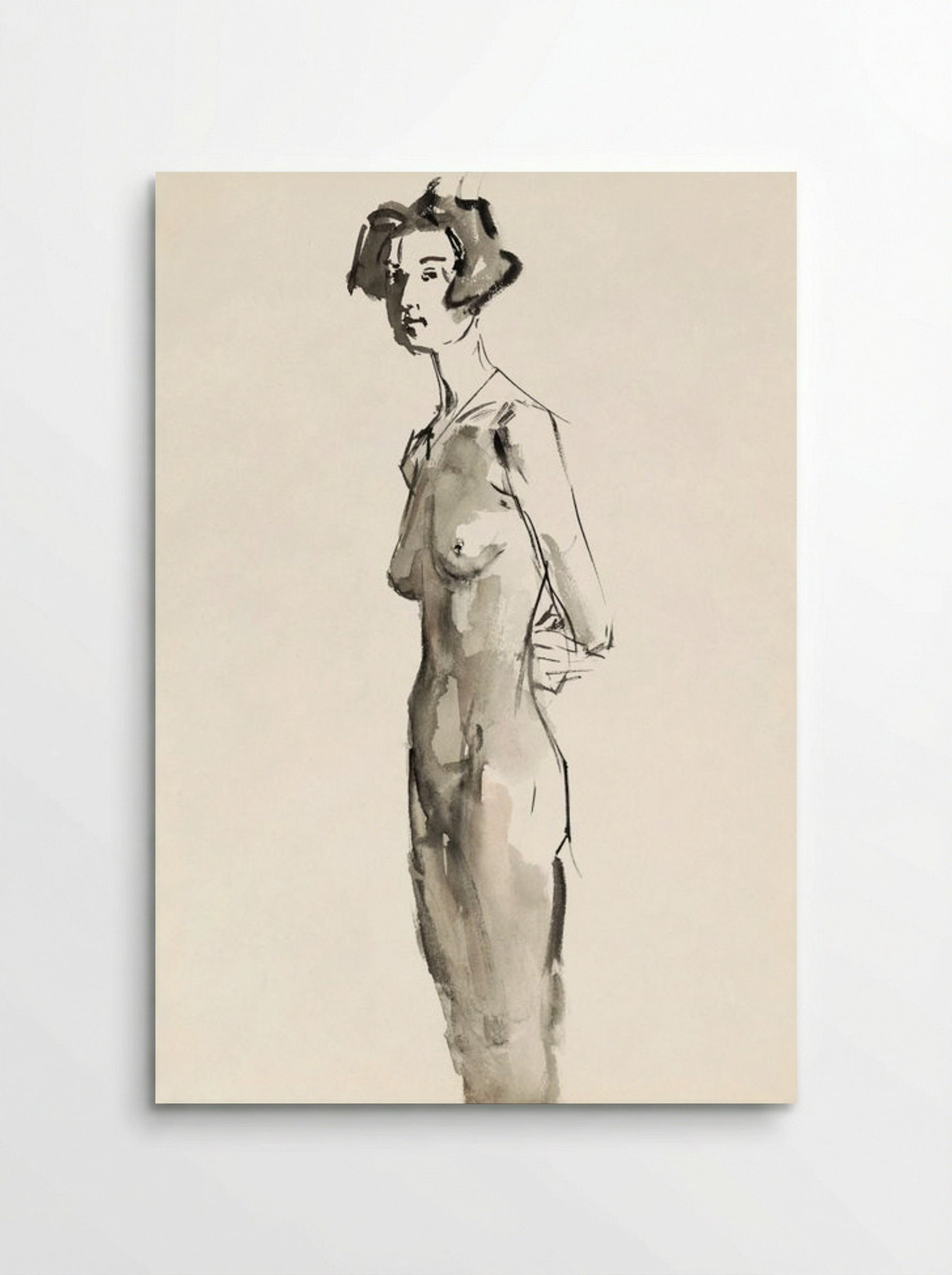 Standing Female Nude - Isaac Israels - Poster
