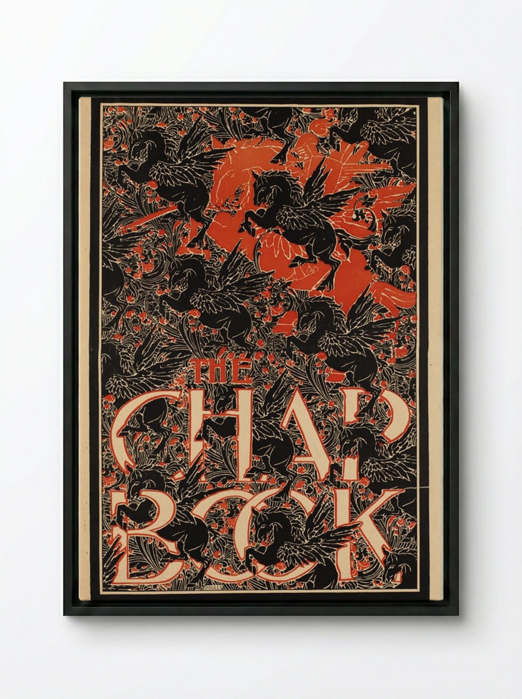 The Chap-Book - Will H. Bradley - Framed Canvas Black