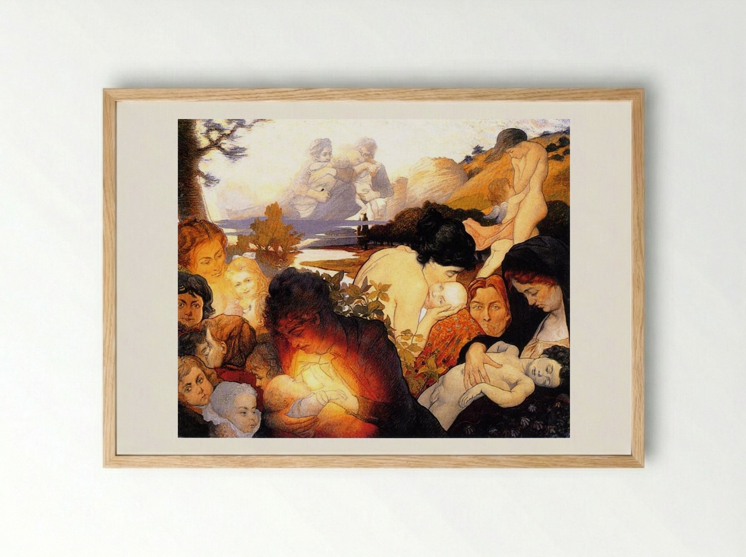 Maternity - Charles Maurin - Framed Print Wood