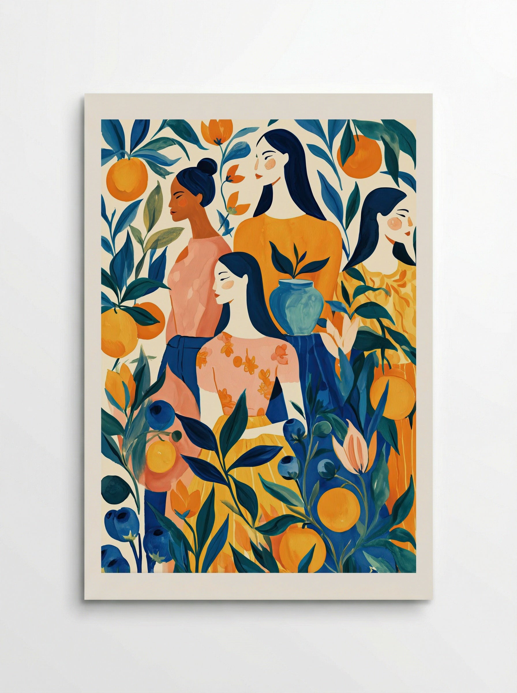 Citrus Garden Muse Botanical Wall Art - Poster