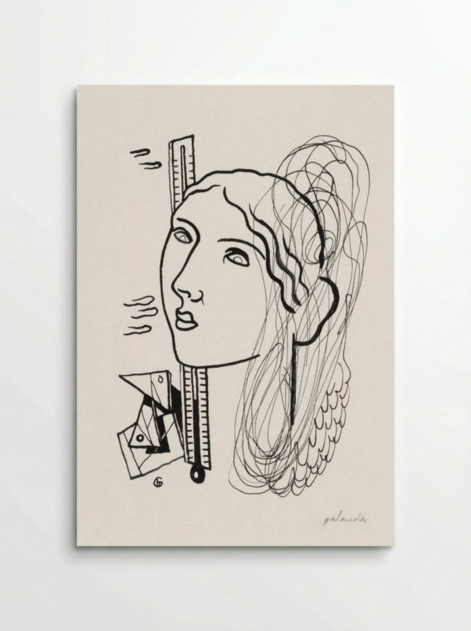 Thermometer (Woman Illustration) - Mikuláš Galanda - Poster