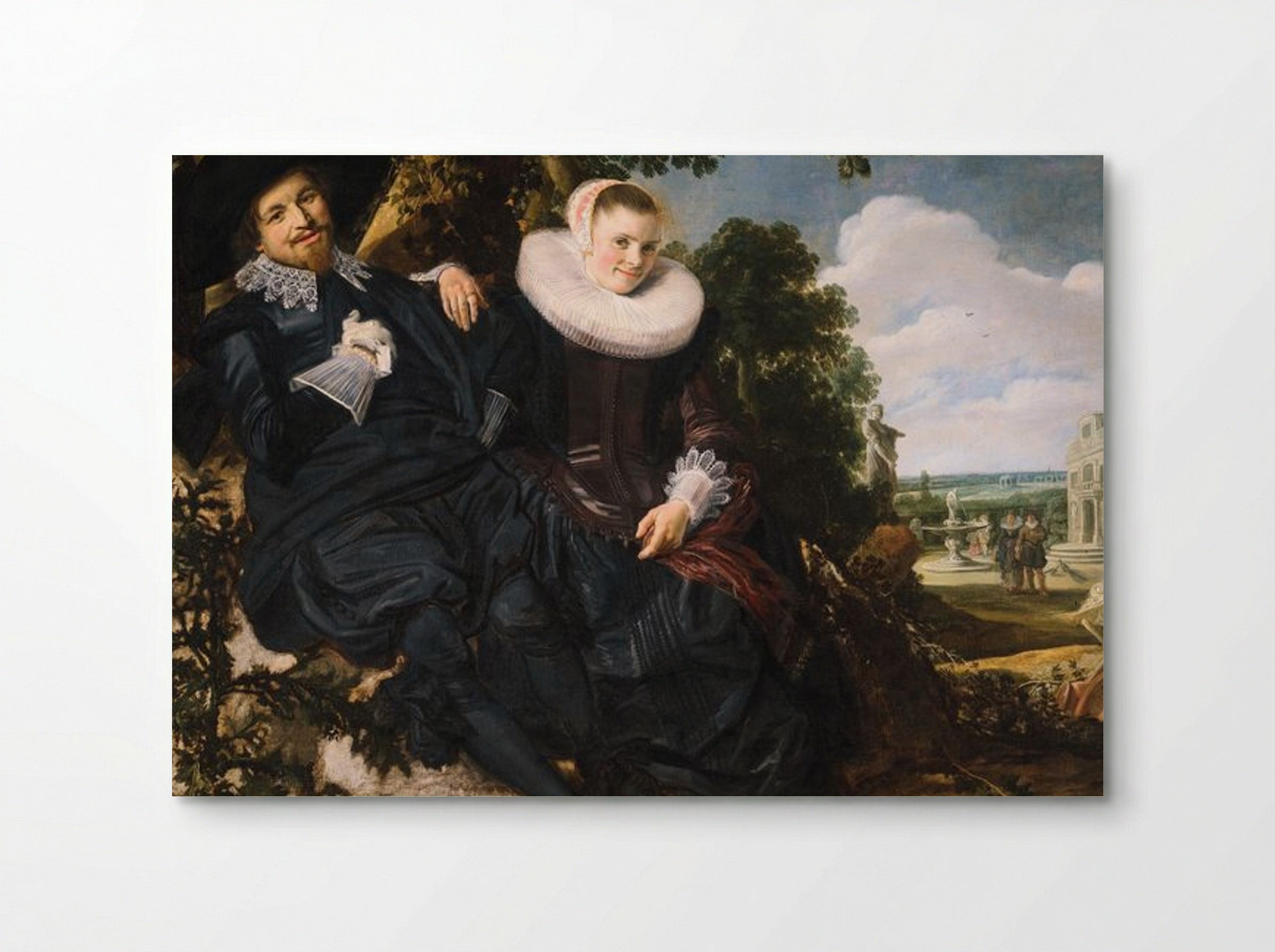 Wedding Portrait of Isaac Abrahamsz Massa and Beatrix van der Laan - Frans Hals - Poster