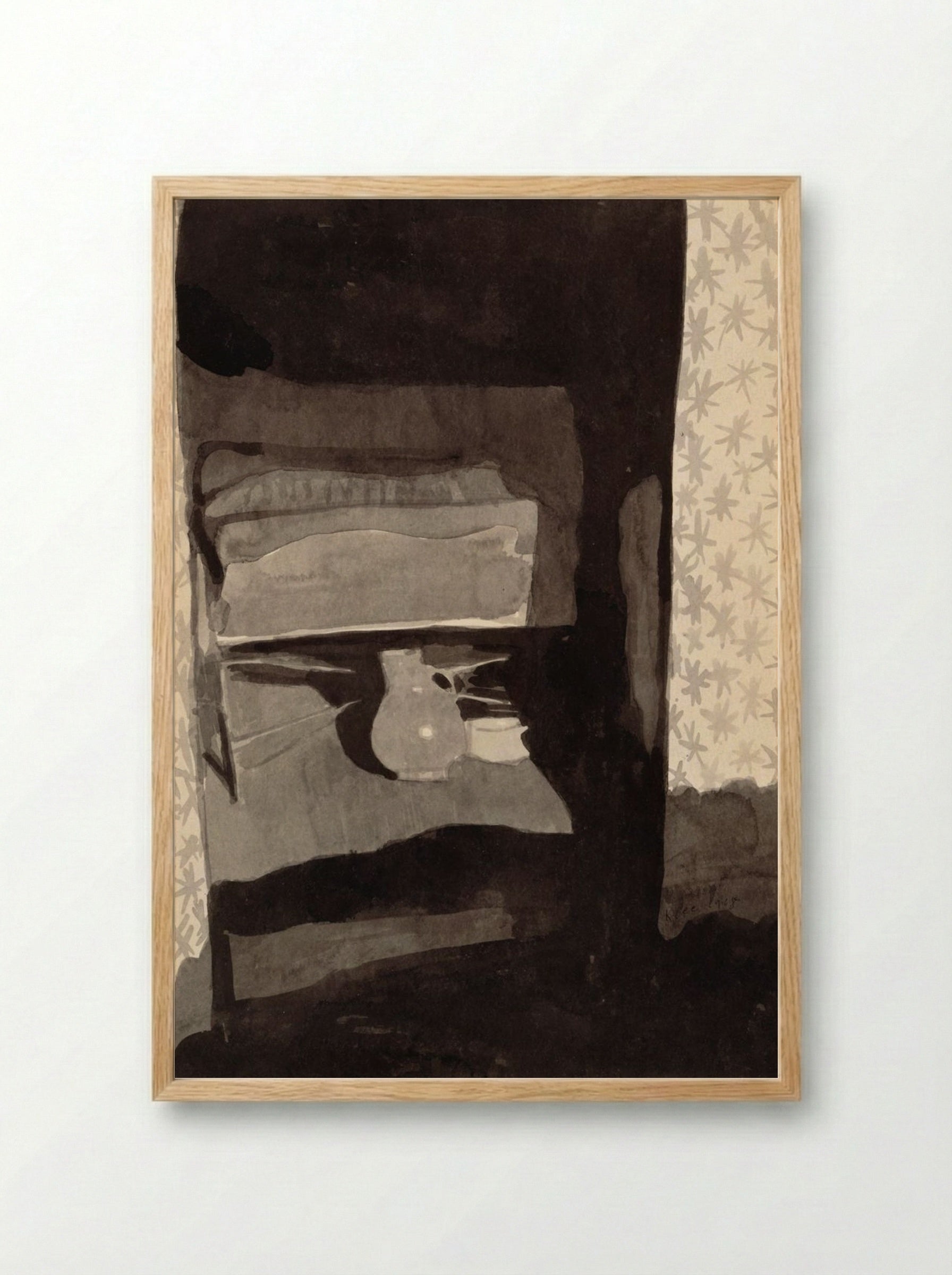 Glance into a Bedroom - Paul Klee - Framed Print Wood