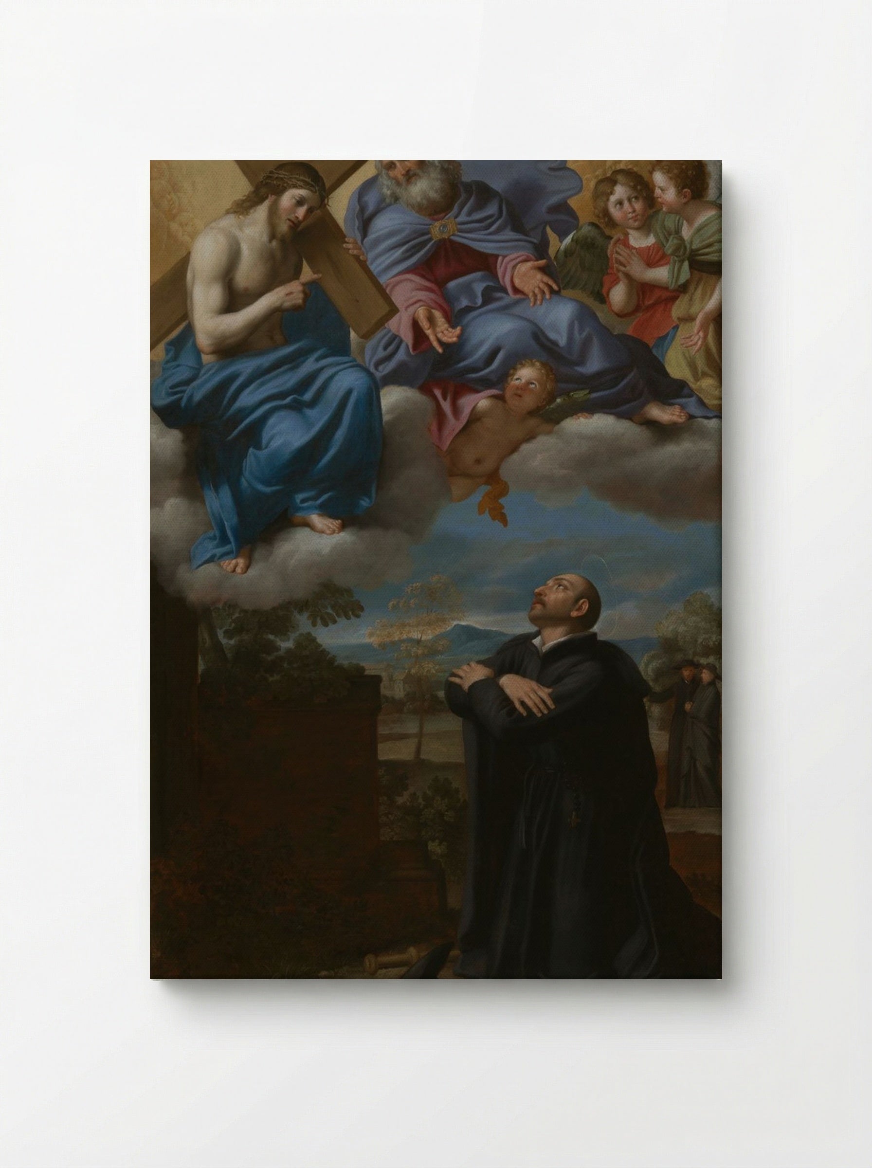 Saint Ignatius of Loyola's Vision of Christ and God the Father at La Storta - Domenichino (Domenico Zampieri) - Canvas