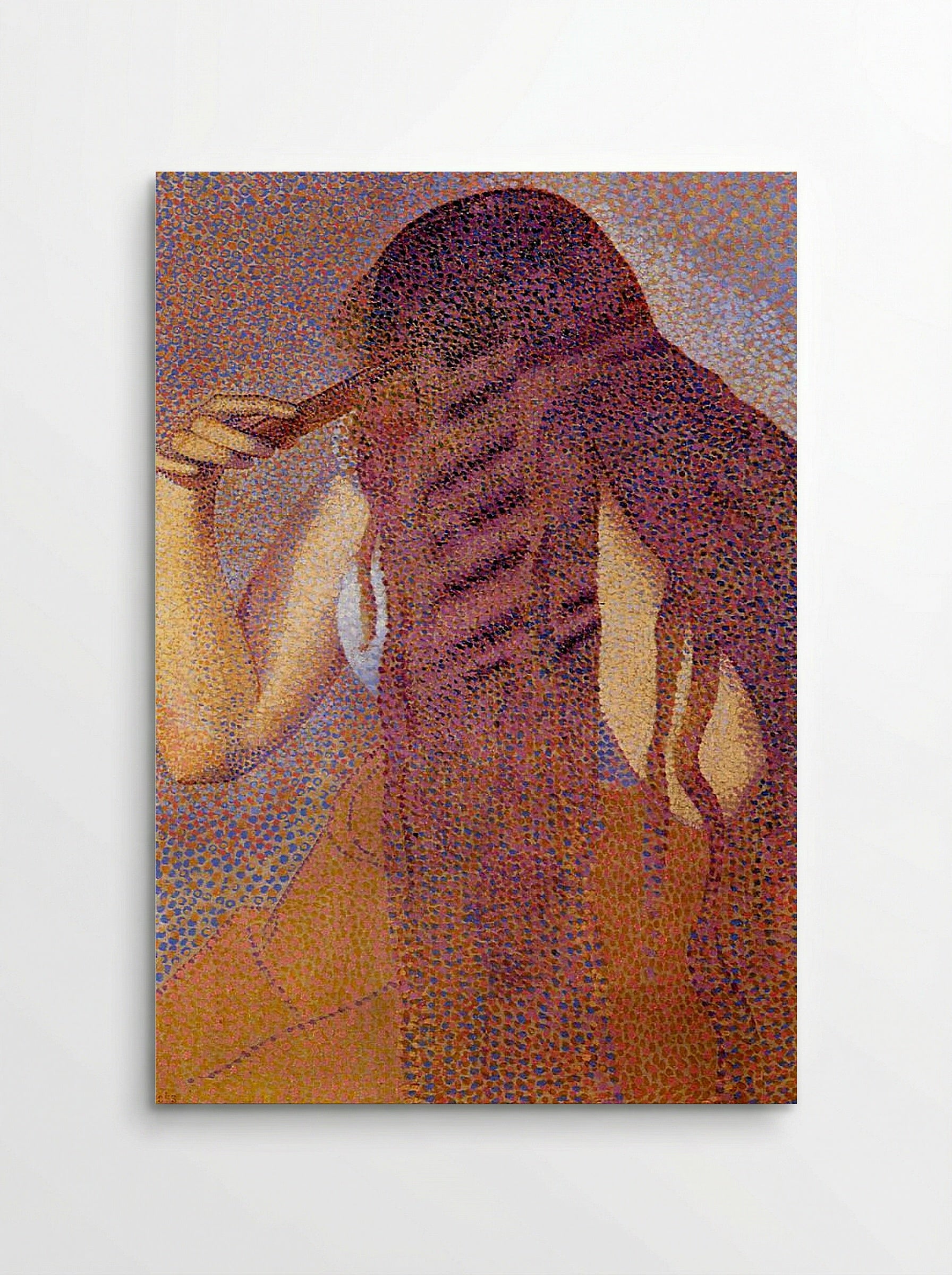 La Coiffure (The Hair) - Georges Seurat - Poster
