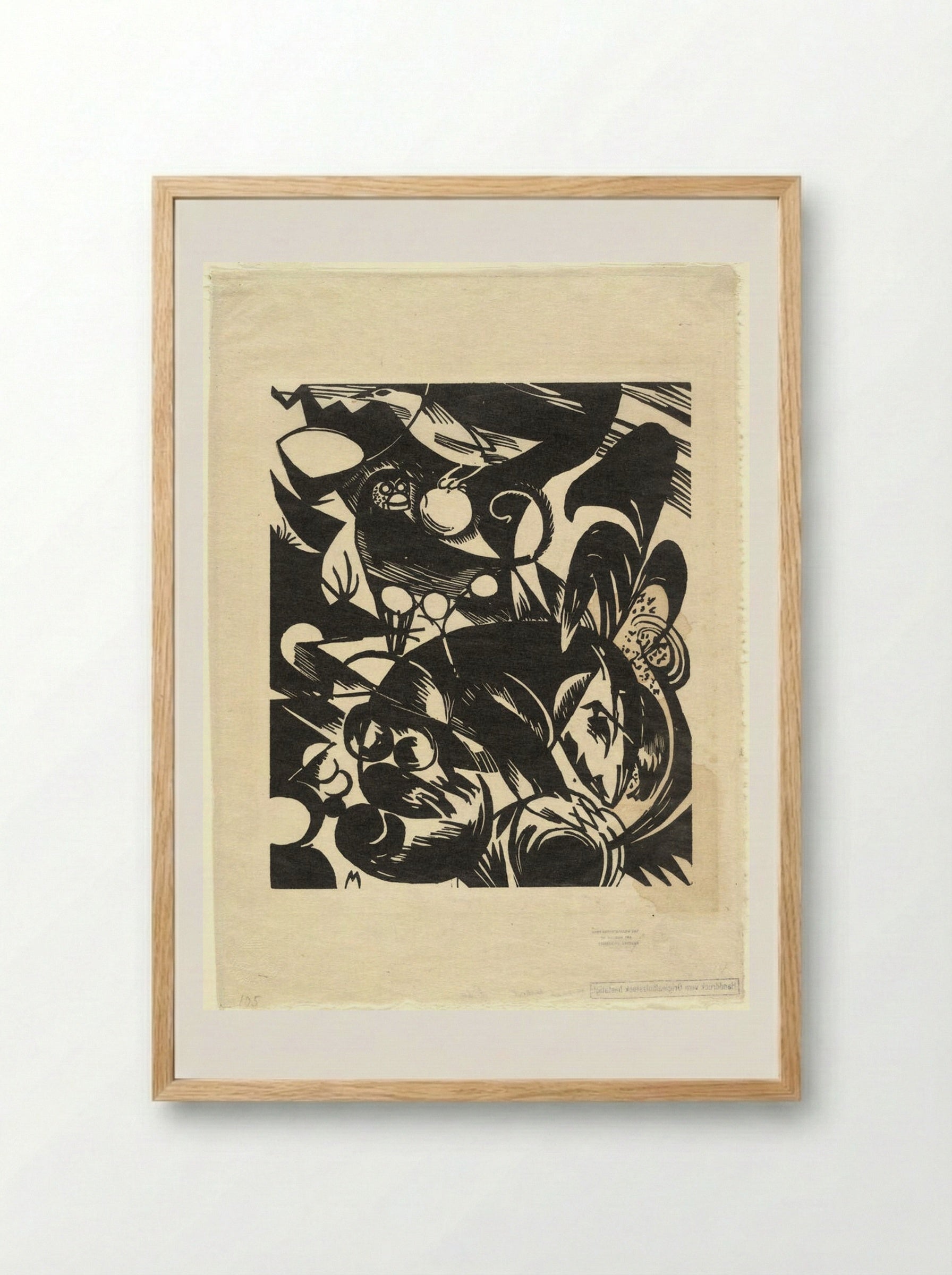 Genesis I - Franz Marc - Framed Print Wood