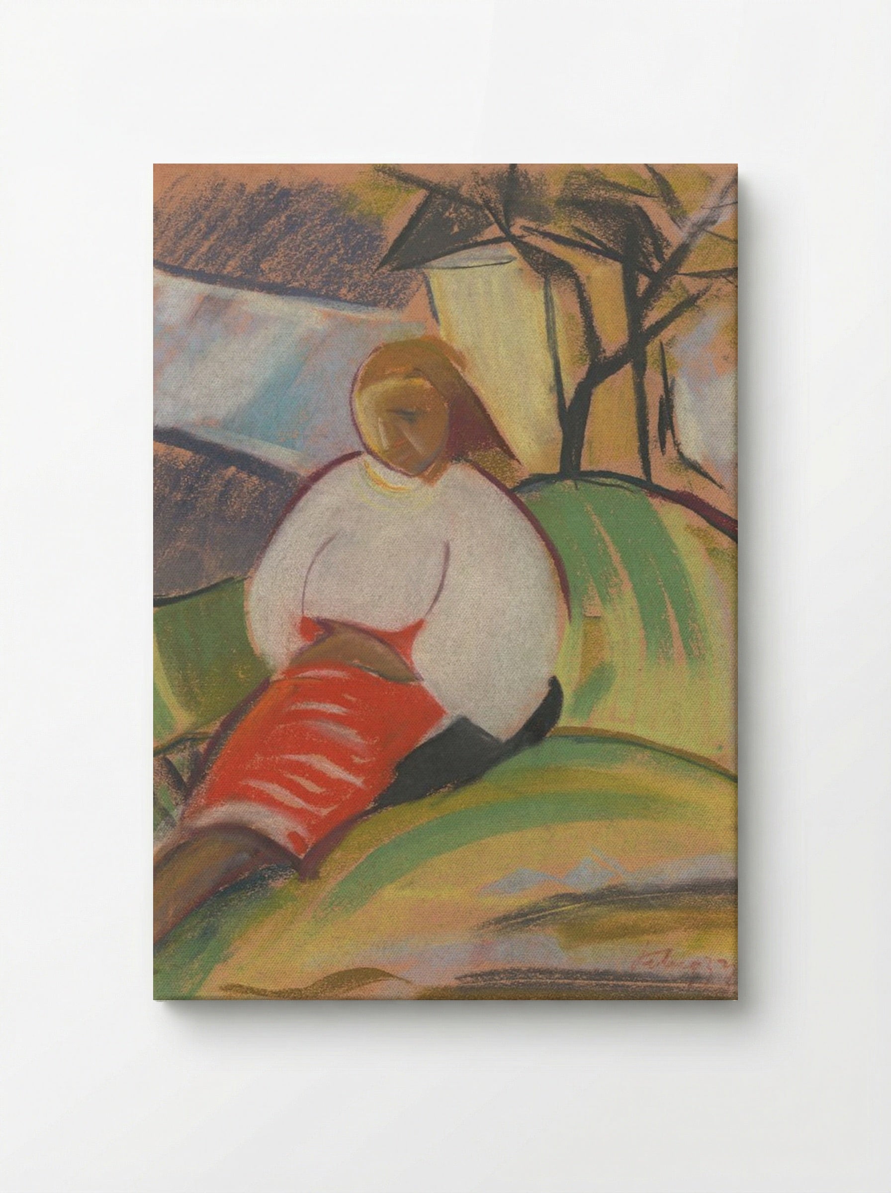 Girl in a Red Skirt - Zolo Palugyay - Canvas