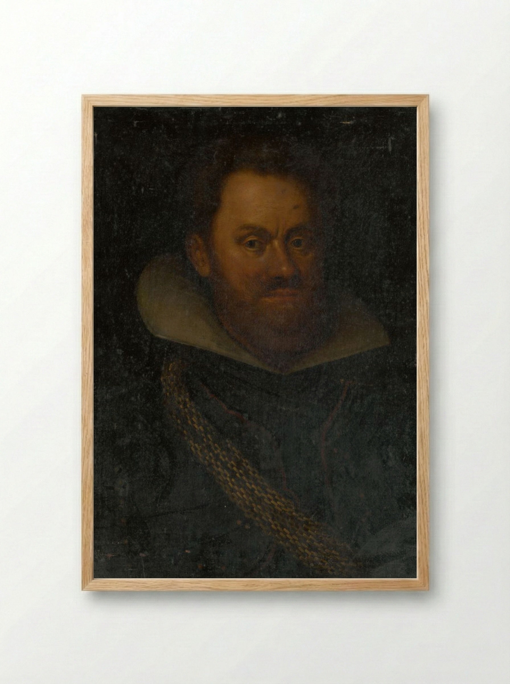 Portrait of an Old Nobleman - Fine Art Print - Framed Print Wood