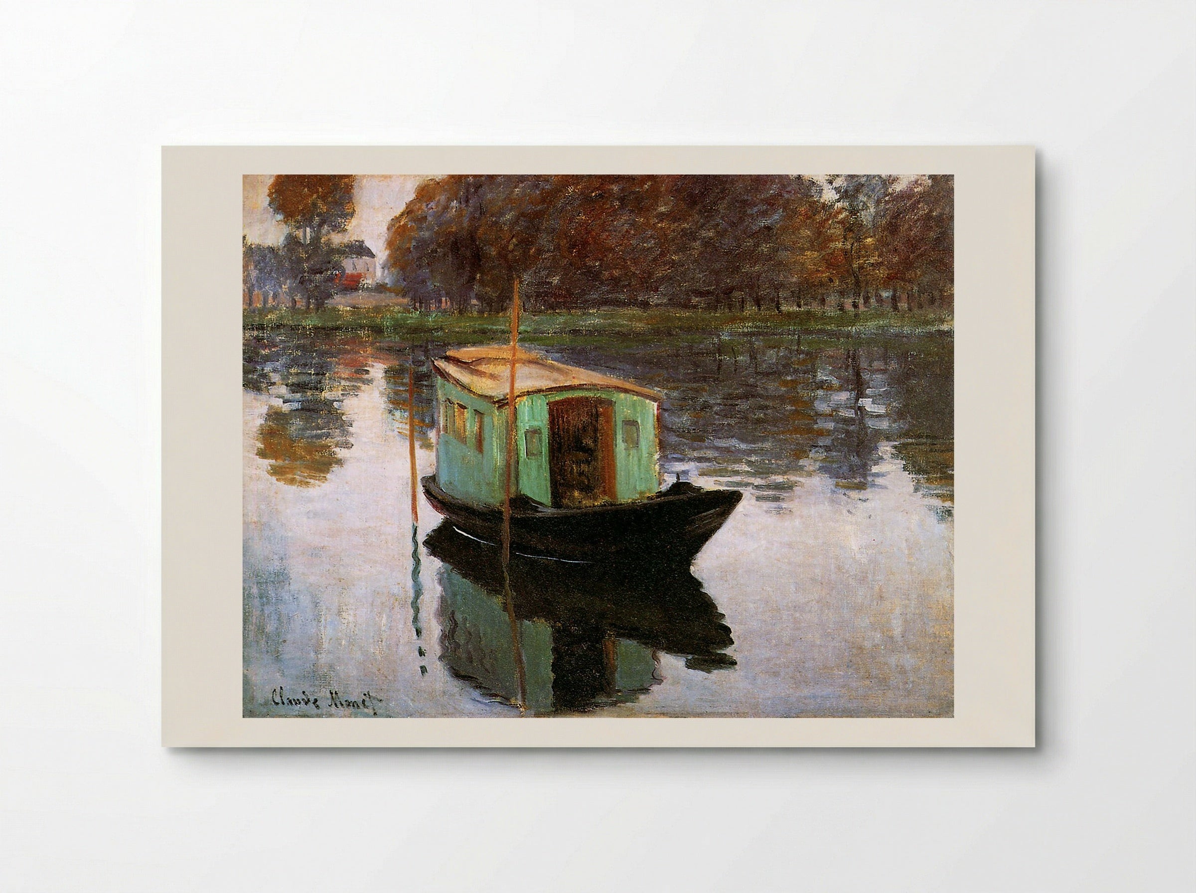The Studio Boat - Claude Monet - Poster