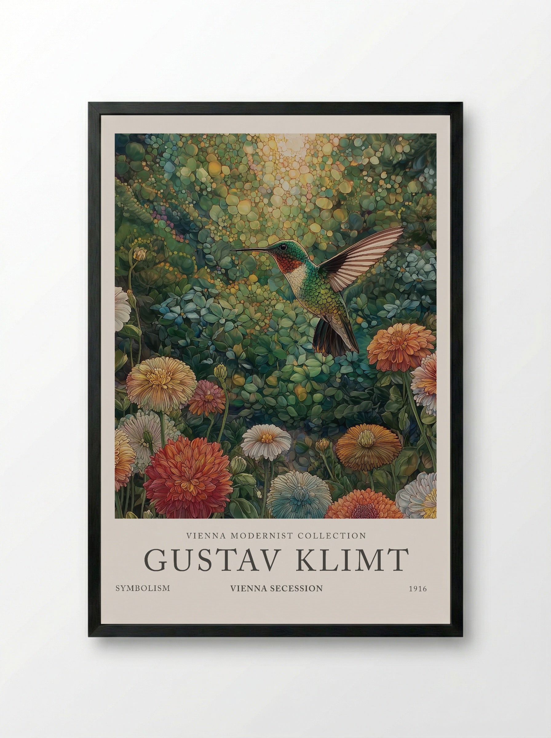 Hummingbird Garden - Gustav Klimt