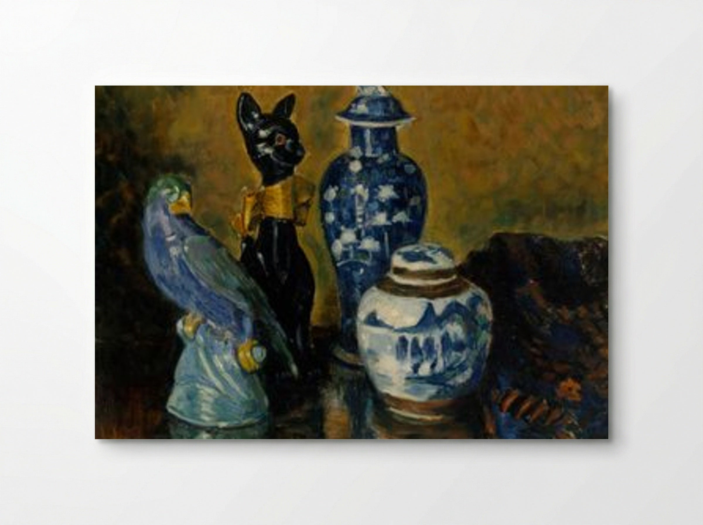 Still Life with Blue Figurines - Alfred William Finch - Poster