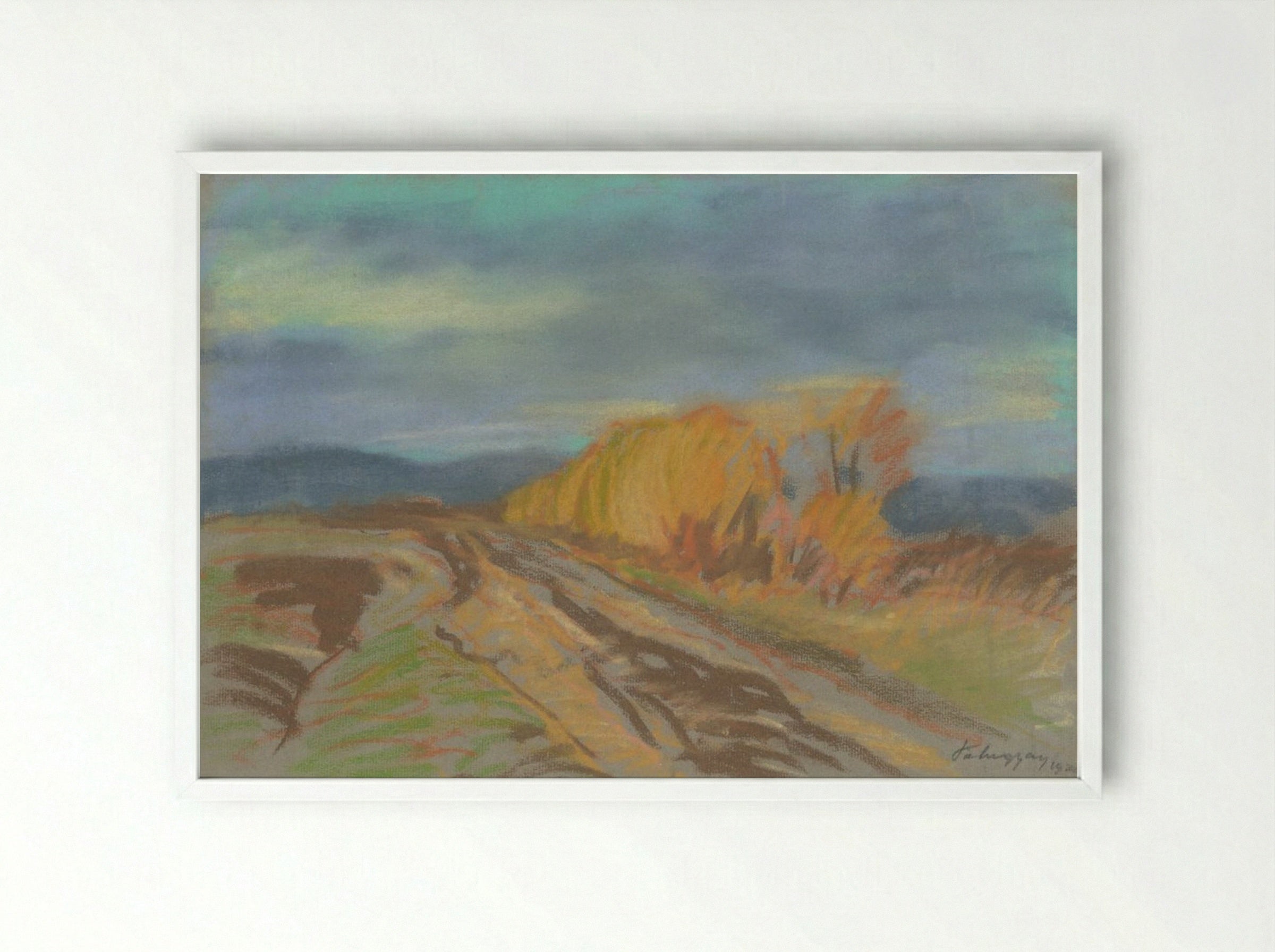 Autumn Motif - Zolo Palugyay - Framed Print White