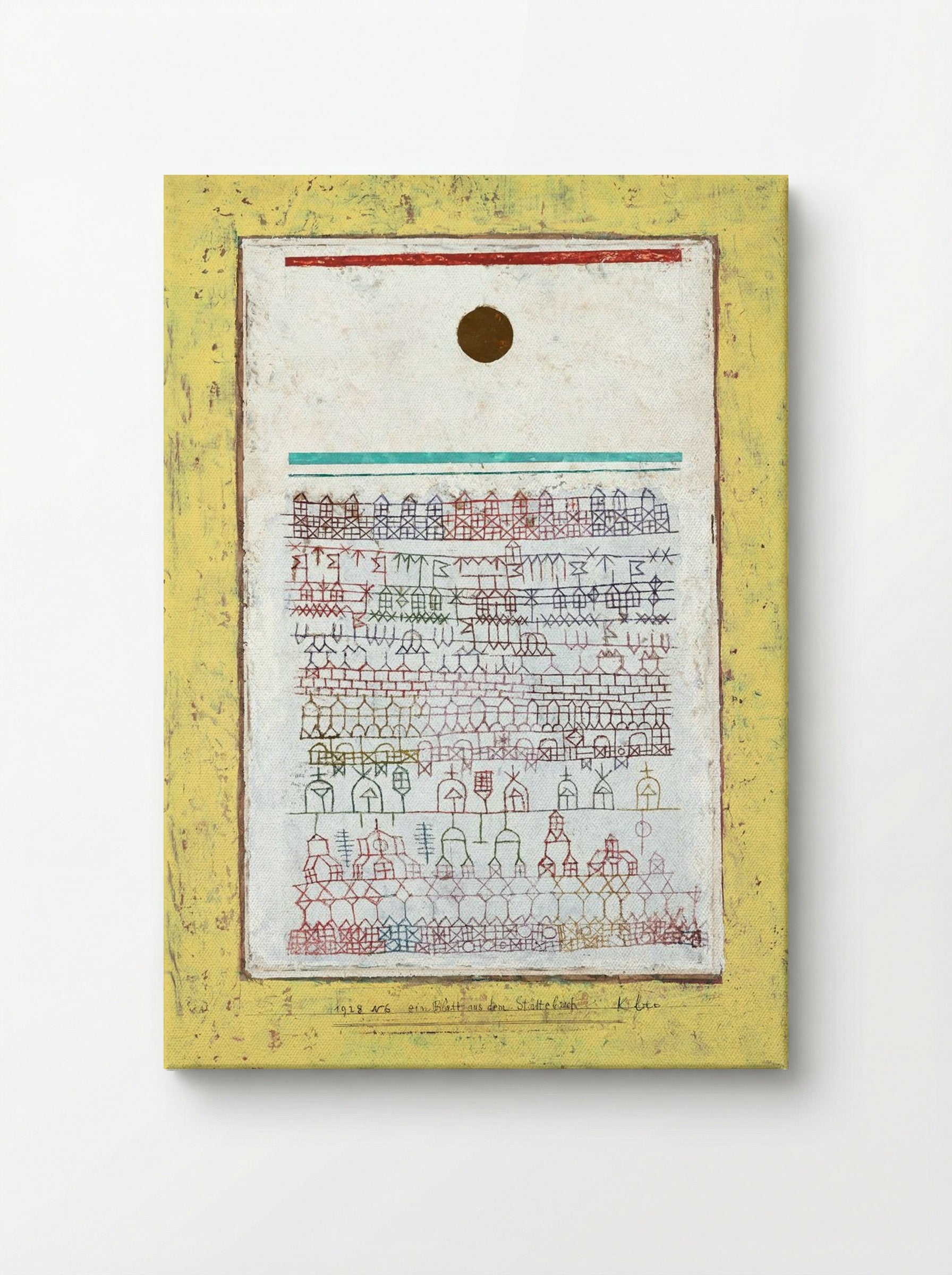 A Sheet from the City Book - Paul Klee - Canvas