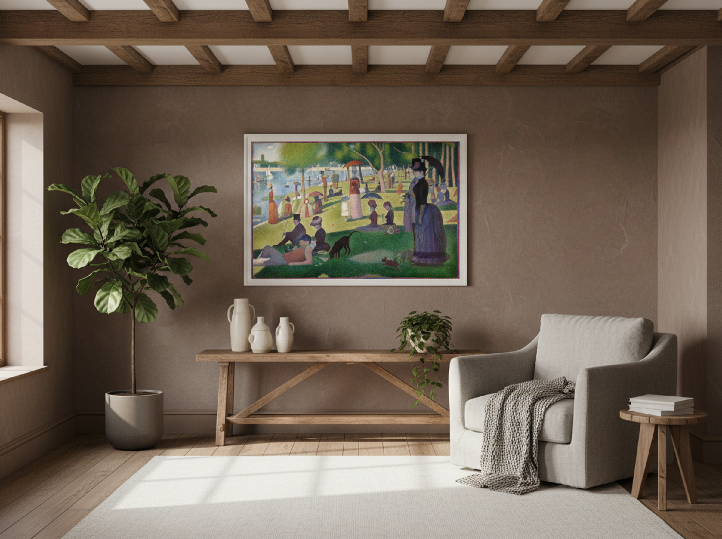 Sunday Afternoon on the Island of La Grande Jatte - Georges Seurat - Lifestyle