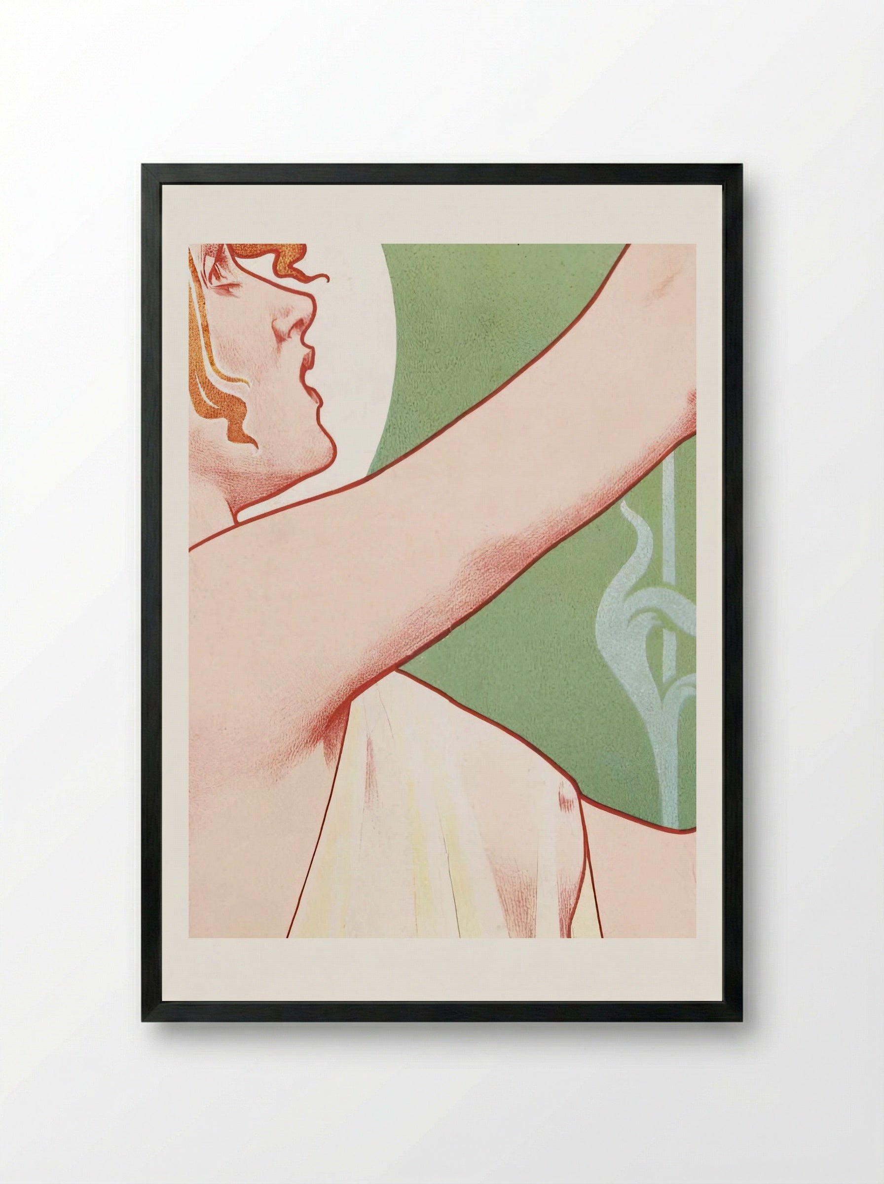 Absinthe Robette - Privat Livemont - Framed Print Black